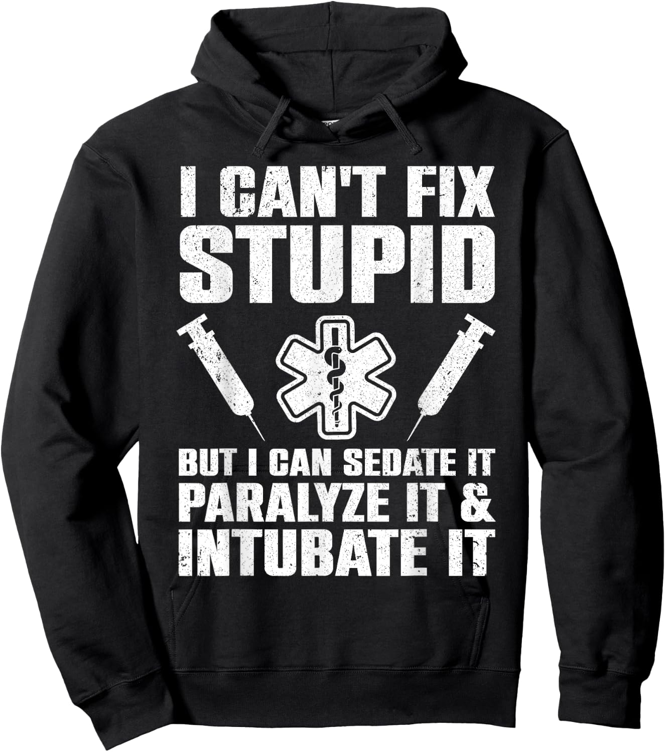 Funny Paramedic Design Women EMT Paramedic EMS Lover Hoodie - Hoodie | Black