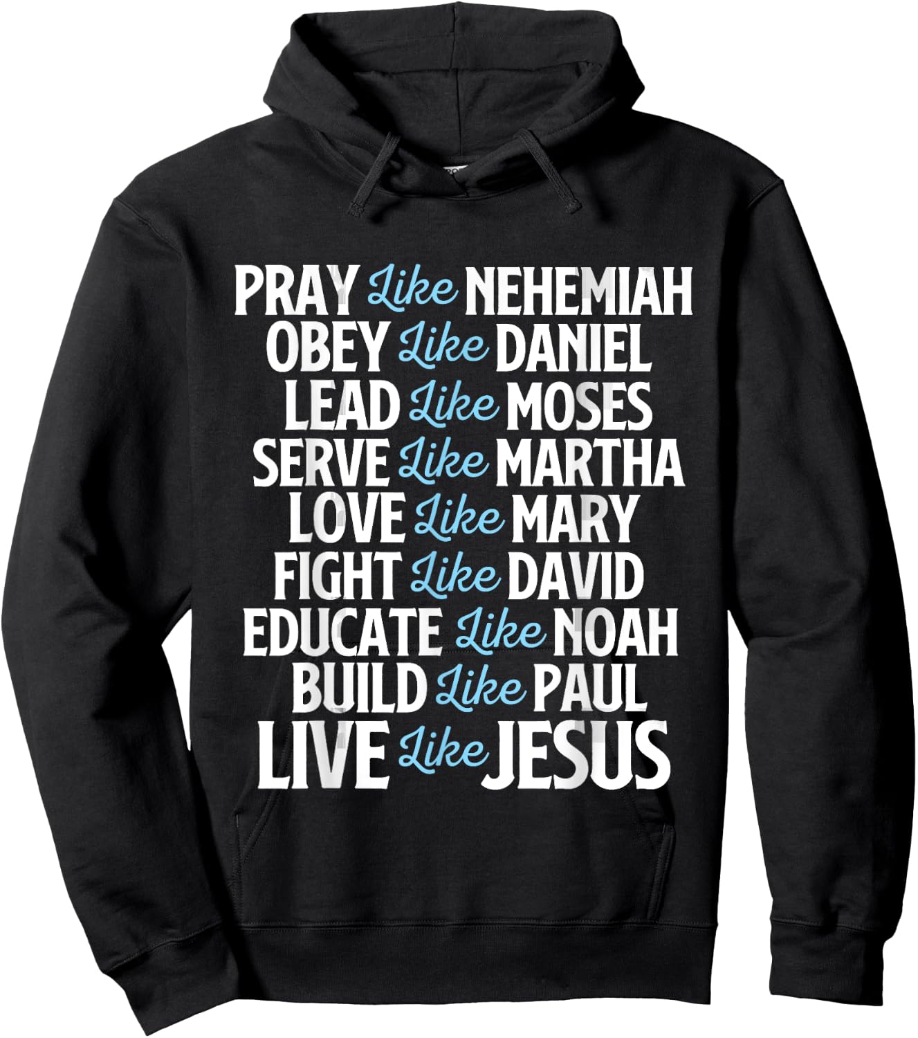 Pray Like Nehemiah - Christian Faith Jesus Christ Religious Hoodie - Hoodie | Black