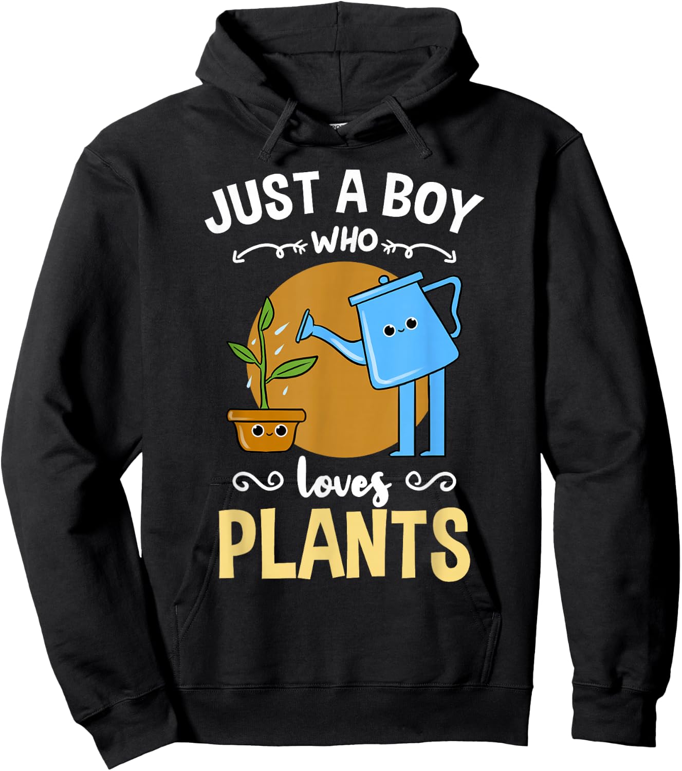 Just A Boy Who Loves Plants Hoodie - Hoodie | Black