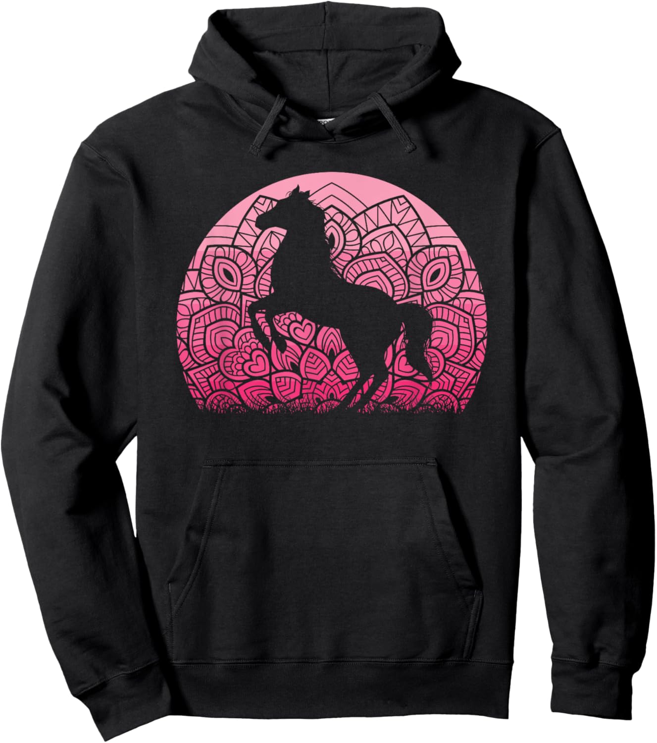 Horse Lover Horseback Riding Western Cowgirl Women Girls Hoodie - Hoodie | Black