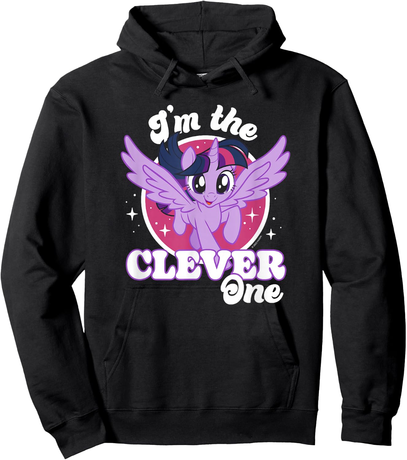 My Little Pony Twilight Sparkle I'm The Clever One Poster Hoodie - Hoodie | Black