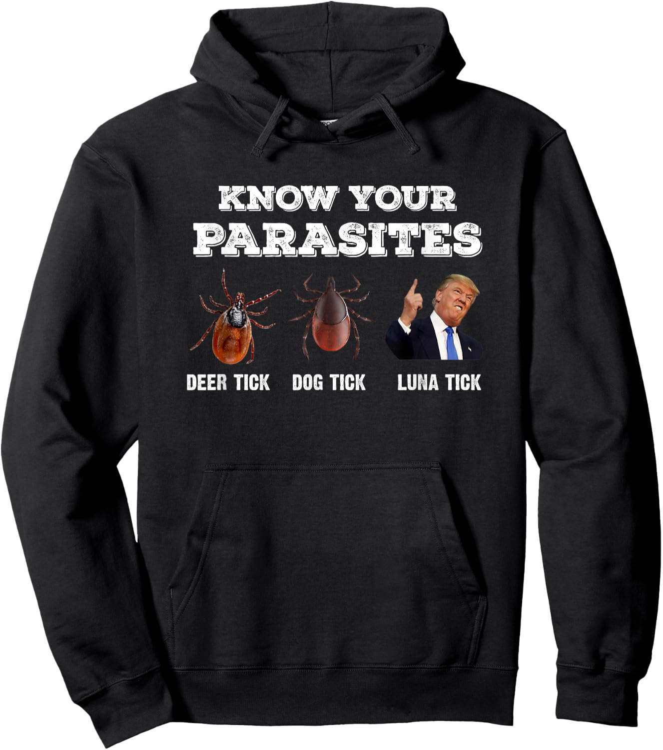 Know Your parasites - Funny Anti Trump Hoodie - Hoodie | Black
