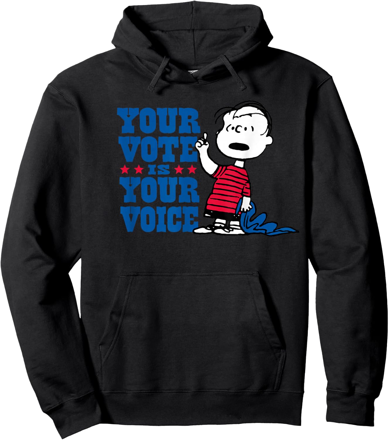 Peanuts - Your Vote Is Your Voice Hoodie - Hoodie | Black