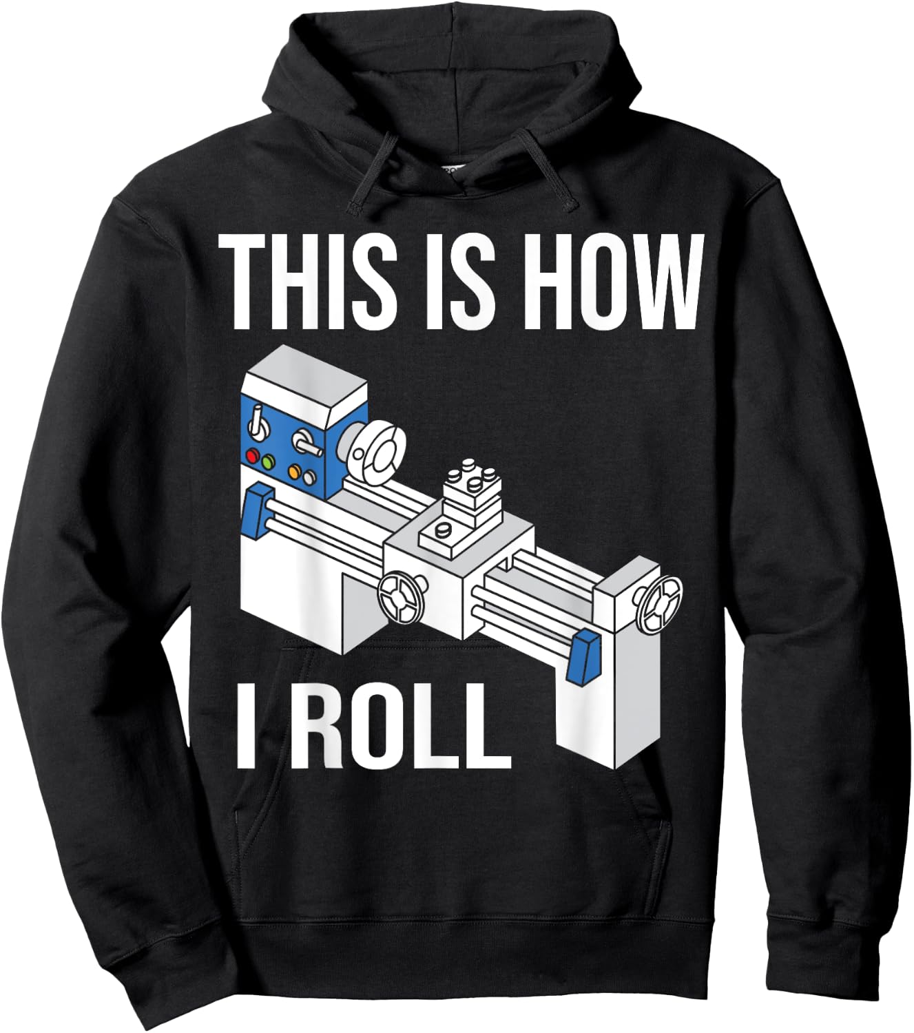 Machinist CNC Machine Lathe Operator Hoodie - Hoodie | Black