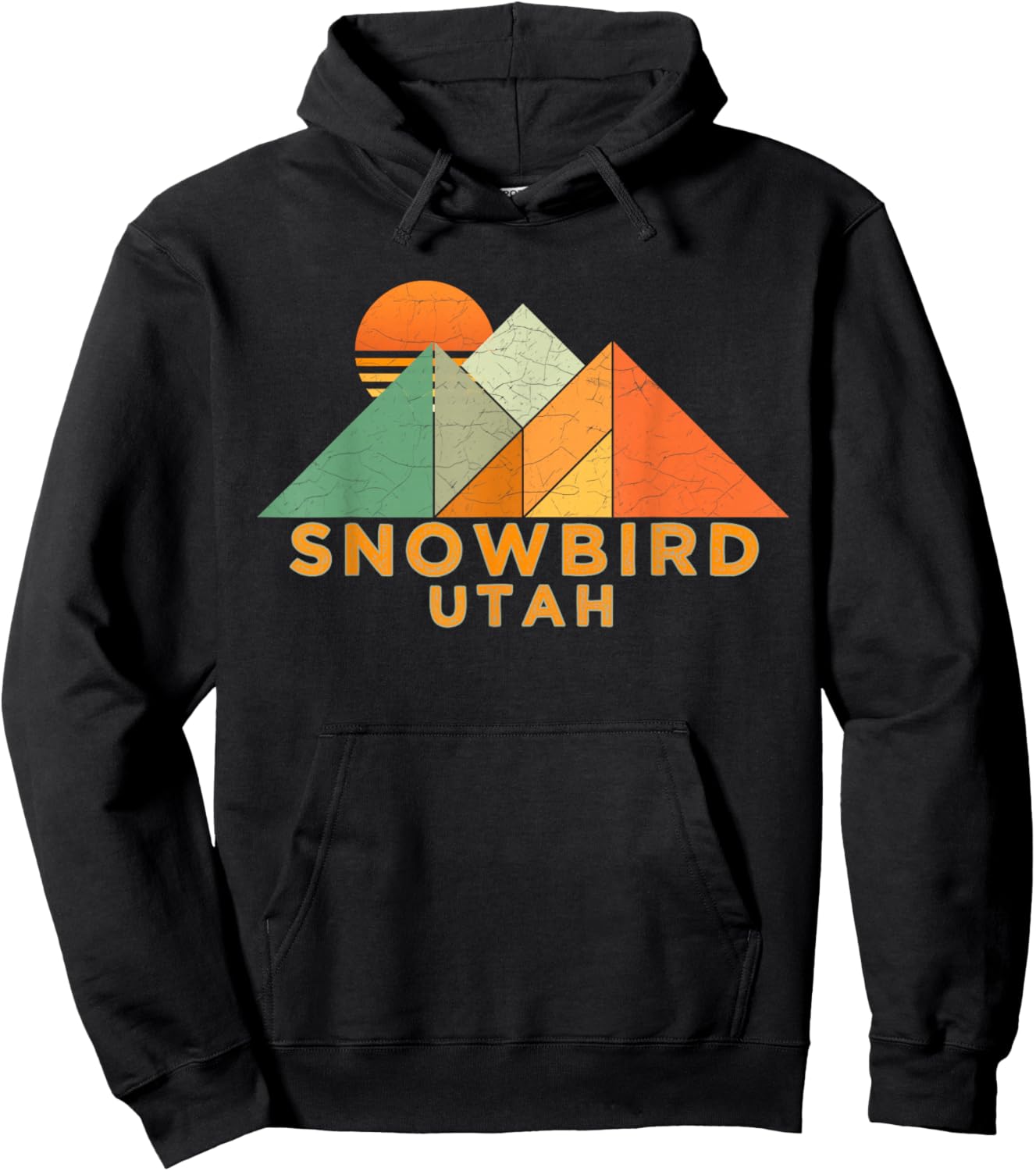 Retro Vintage Snowbird Hoodie - Hoodie | Black