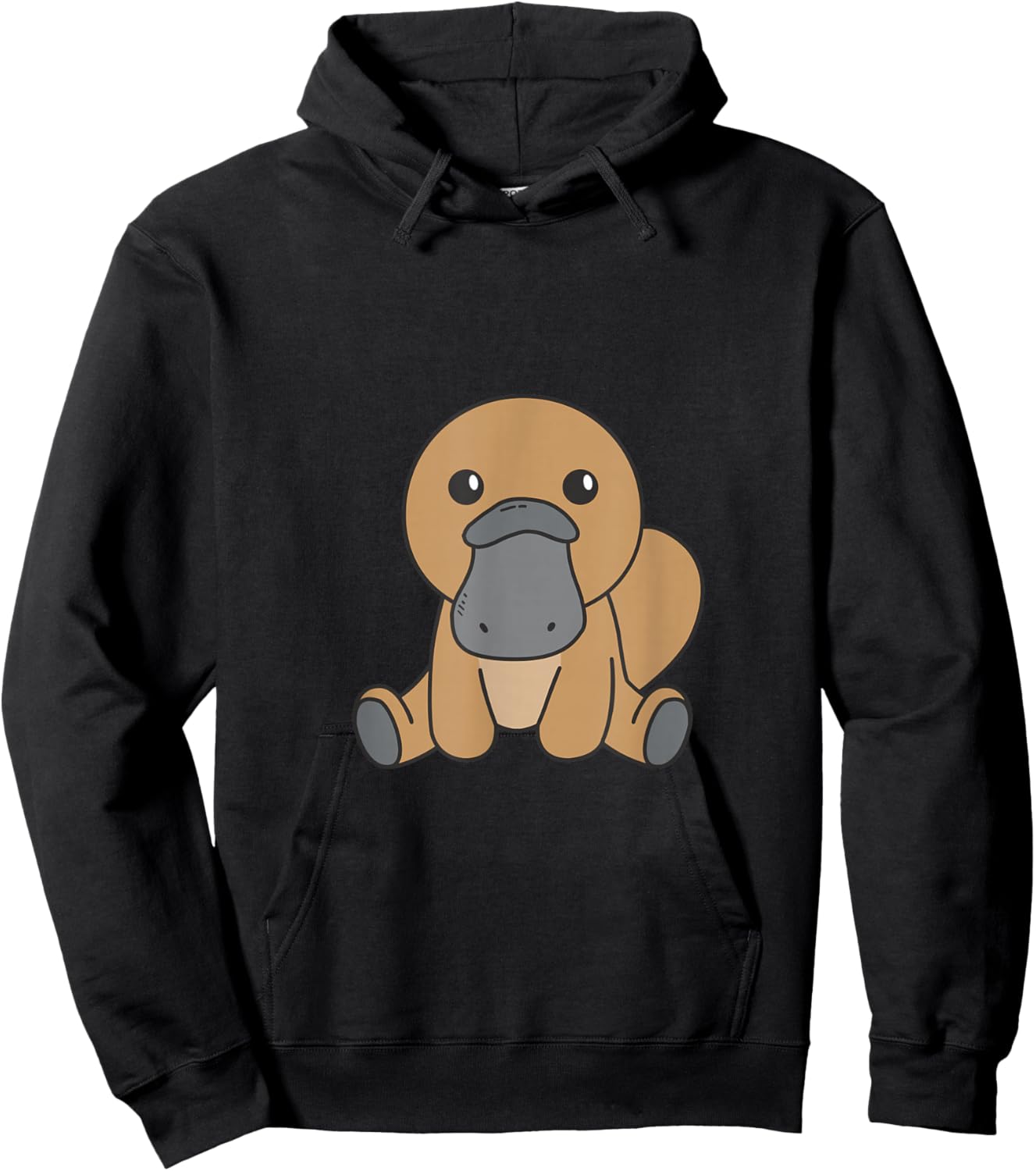 Platypus Cute Animals for Children Manga Platypus Hoodie - Hoodie | Black
