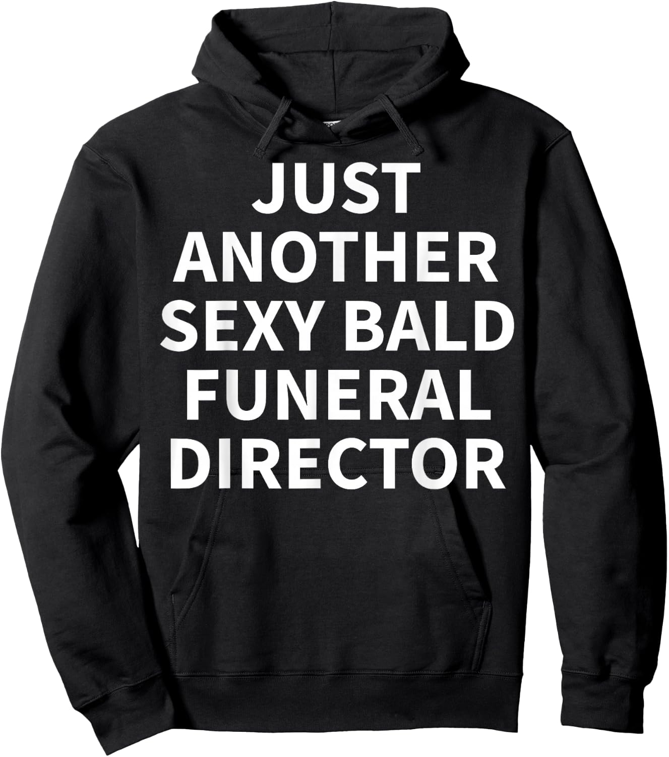 Funeral Director Apparel | Funny Bald Directors Design Hoodie - Hoodie | Black