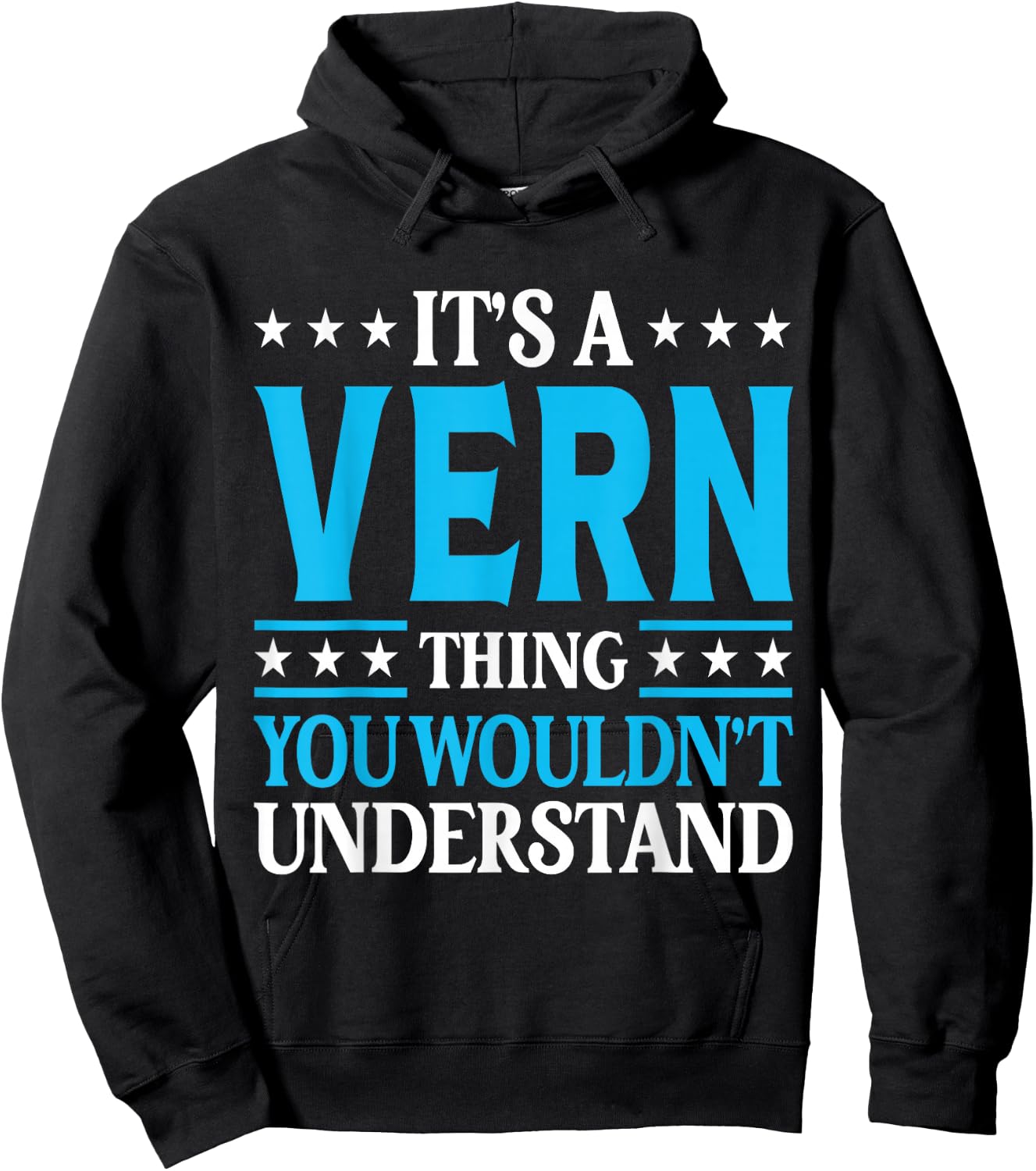 It's A Vern Thing Personal Name Funny Vern Hoodie - Hoodie | Black
