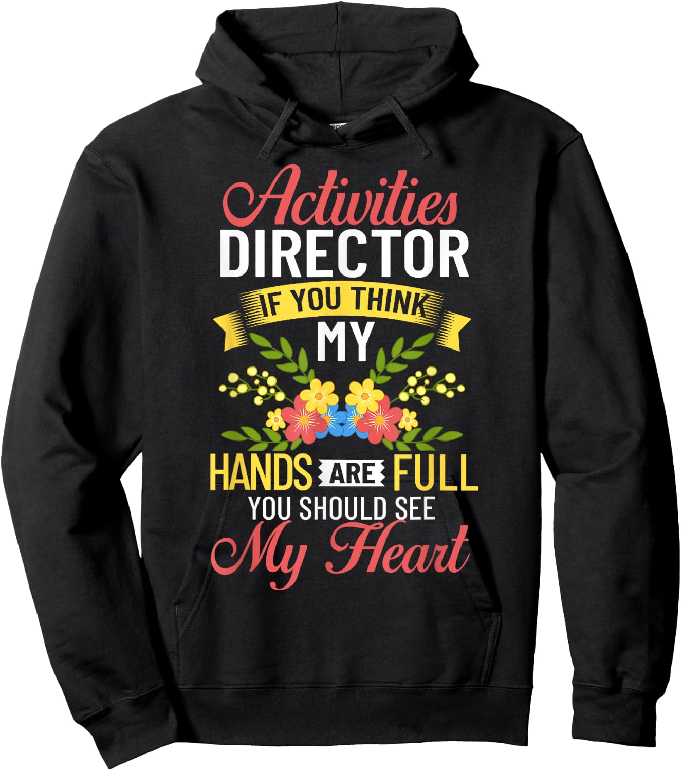 Activity Director Assistant Ideas Activities Planner Hoodie - Hoodie | Black