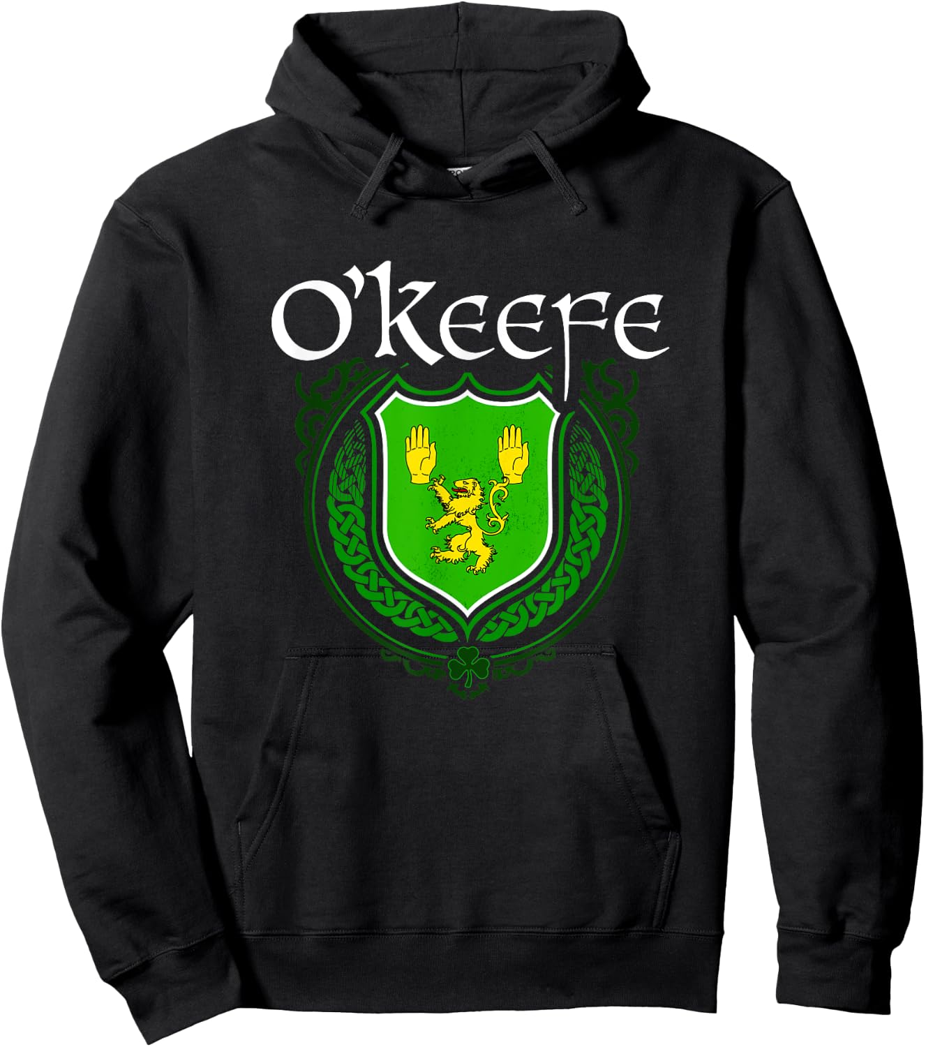 O'Keefe Surname Irish Clan Tartan Badge Ireland Hoodie - Hoodie | Black