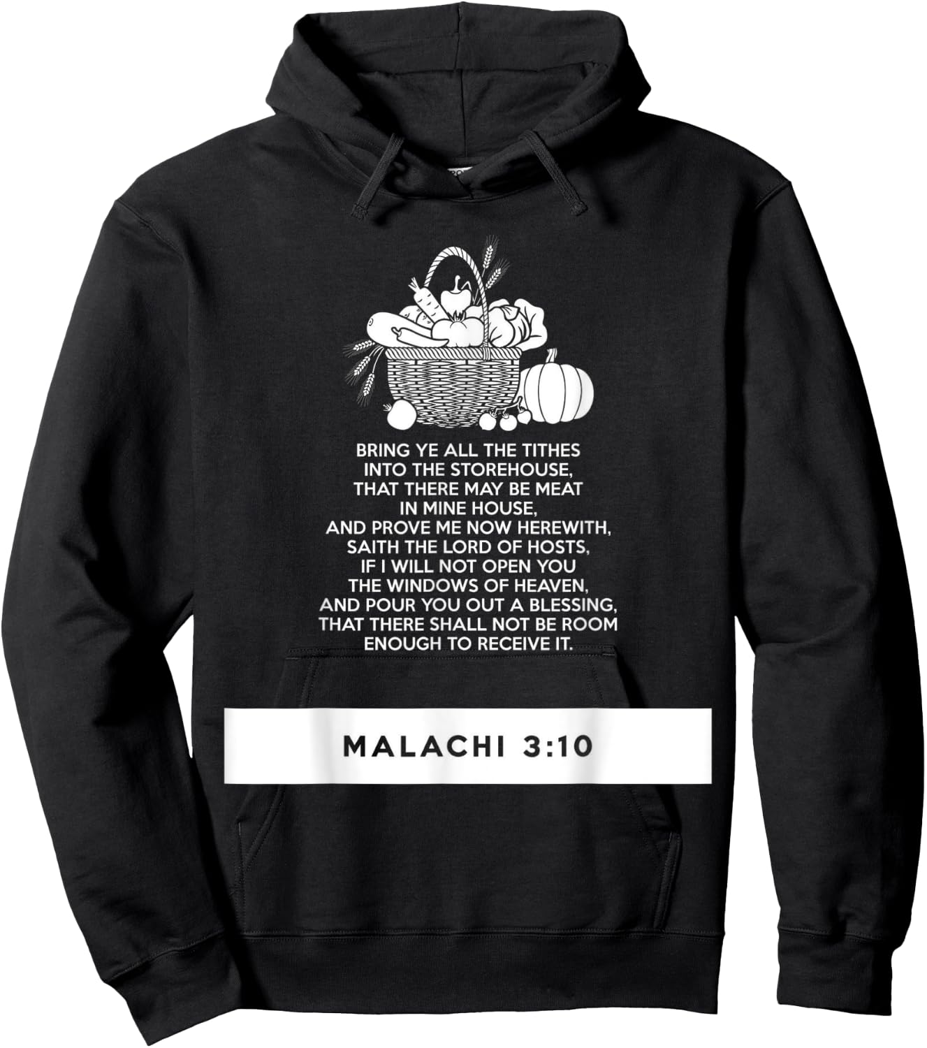 proverbs bible study Malachi 3 10 Hoodie - Hoodie | Black