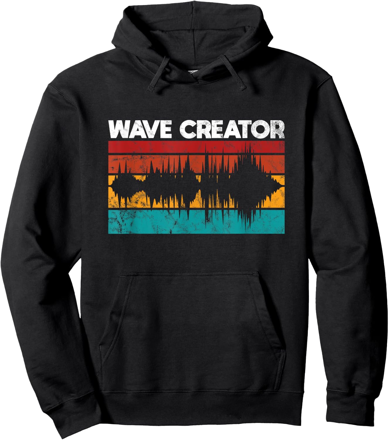 Sound designer wave creator funny audio engineer Hoodie - Hoodie | Black