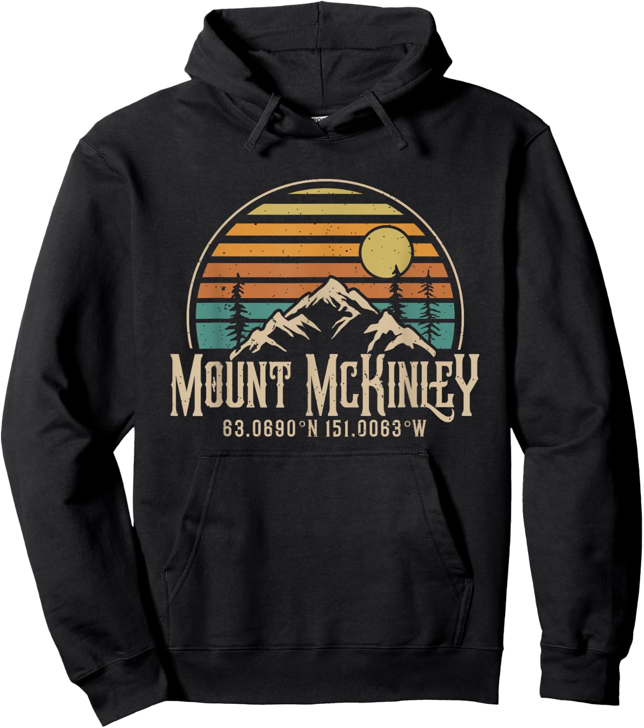 Climbing Mt. Mckinley Alaska Hiking Climbi Mountain Mckinley Hoodie - Hoodie | Black