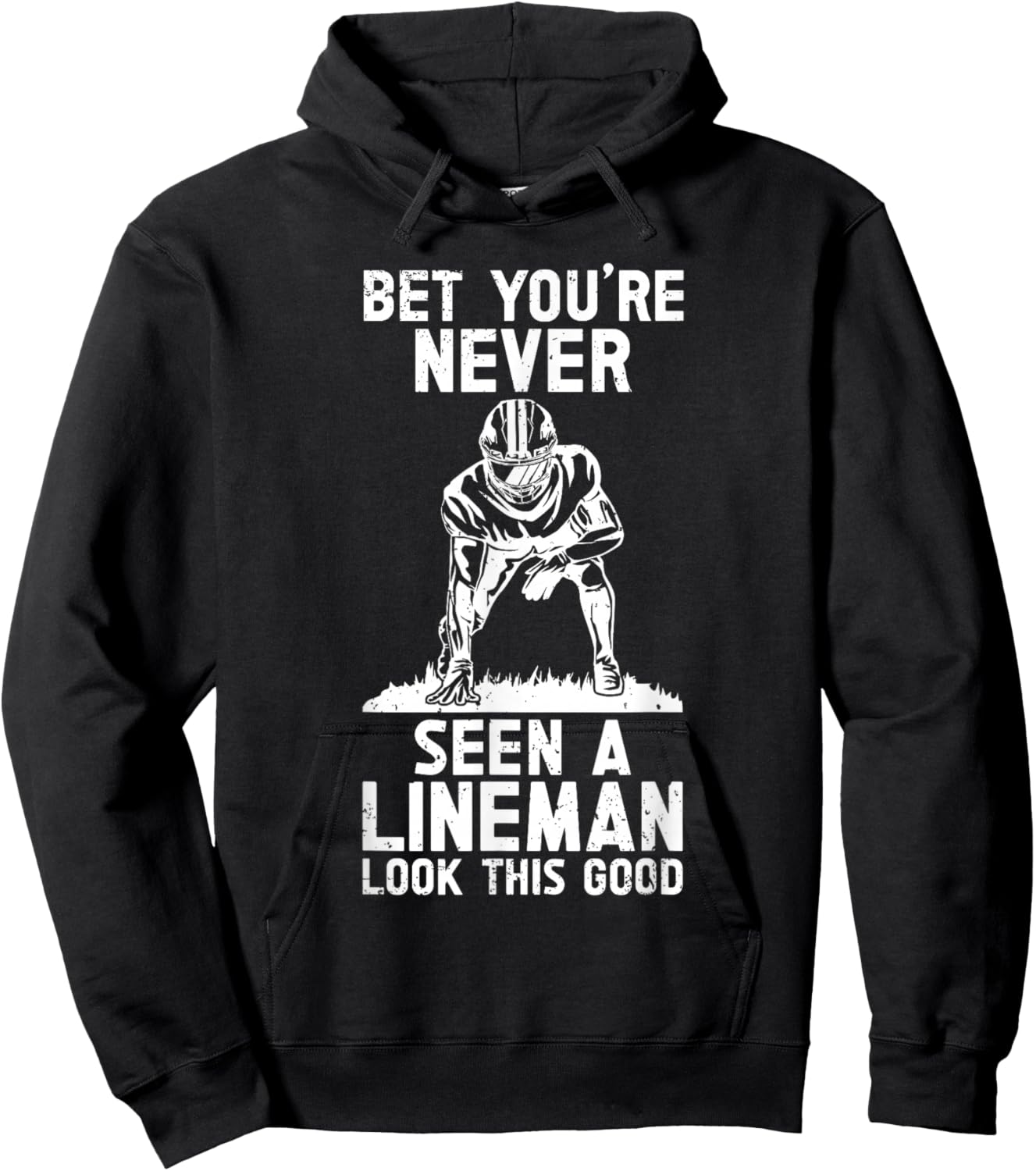 Defensive Lineman Football Player Position Quarterbacks Hoodie - Hoodie | Black