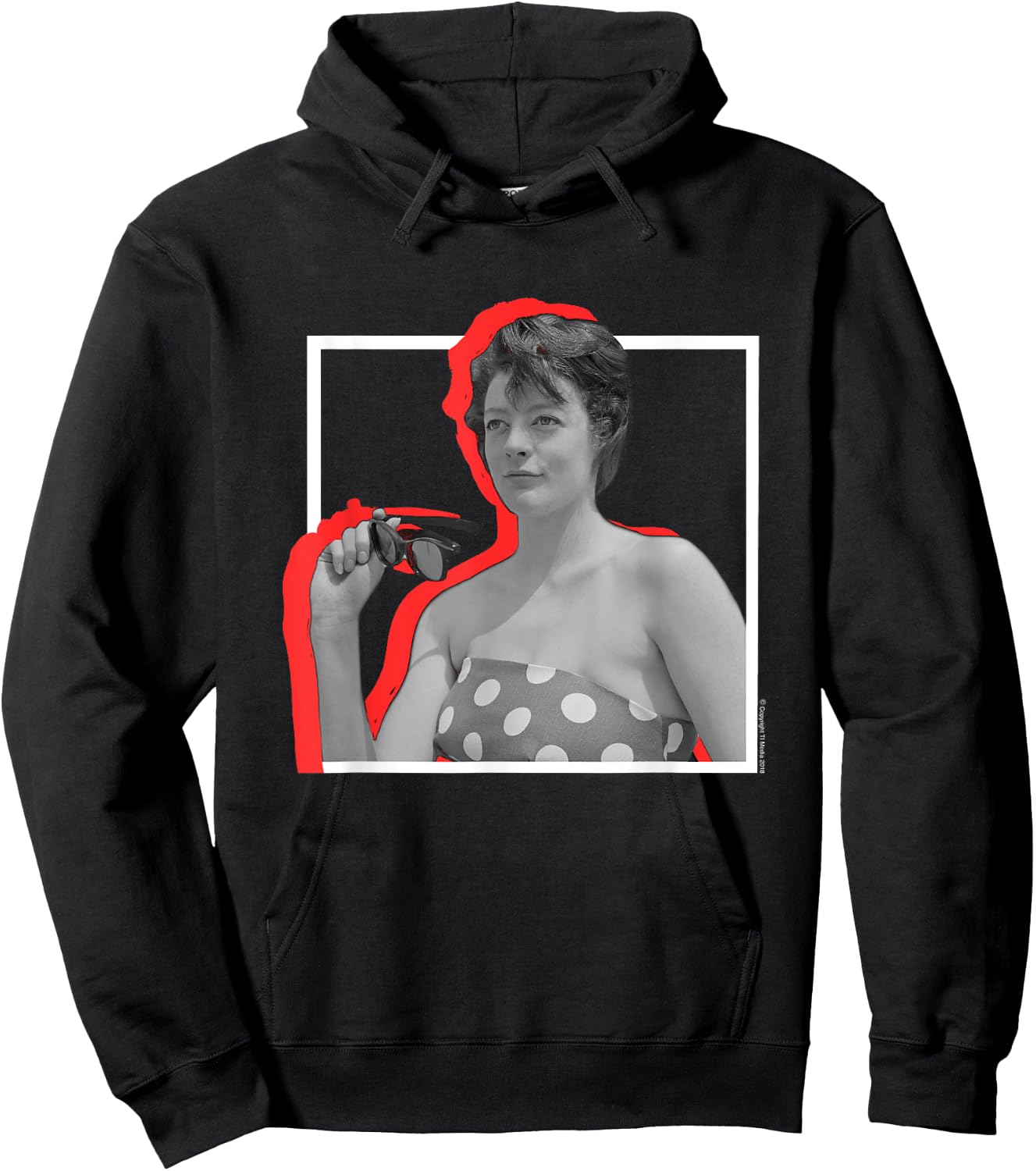 TV Times Maggie Smith Retro Frame Hoodie - Hoodie | Black
