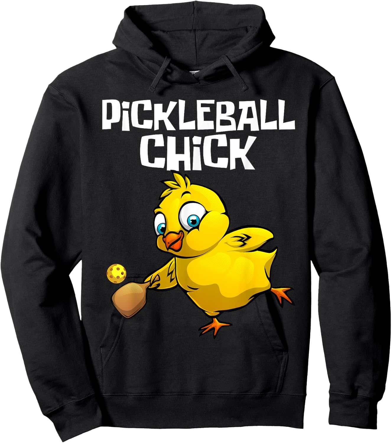 Funny Pickleball Girls Chick Pickle Ball Sports Hoodie - Hoodie | Black