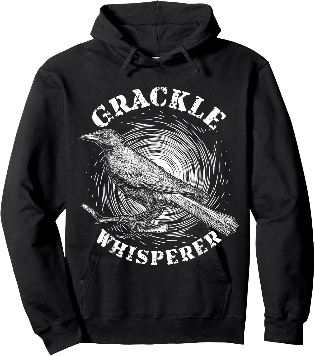 Blackbird Grackle Whisperer Design for Birdwatcher Hoodie - Hoodie | Black