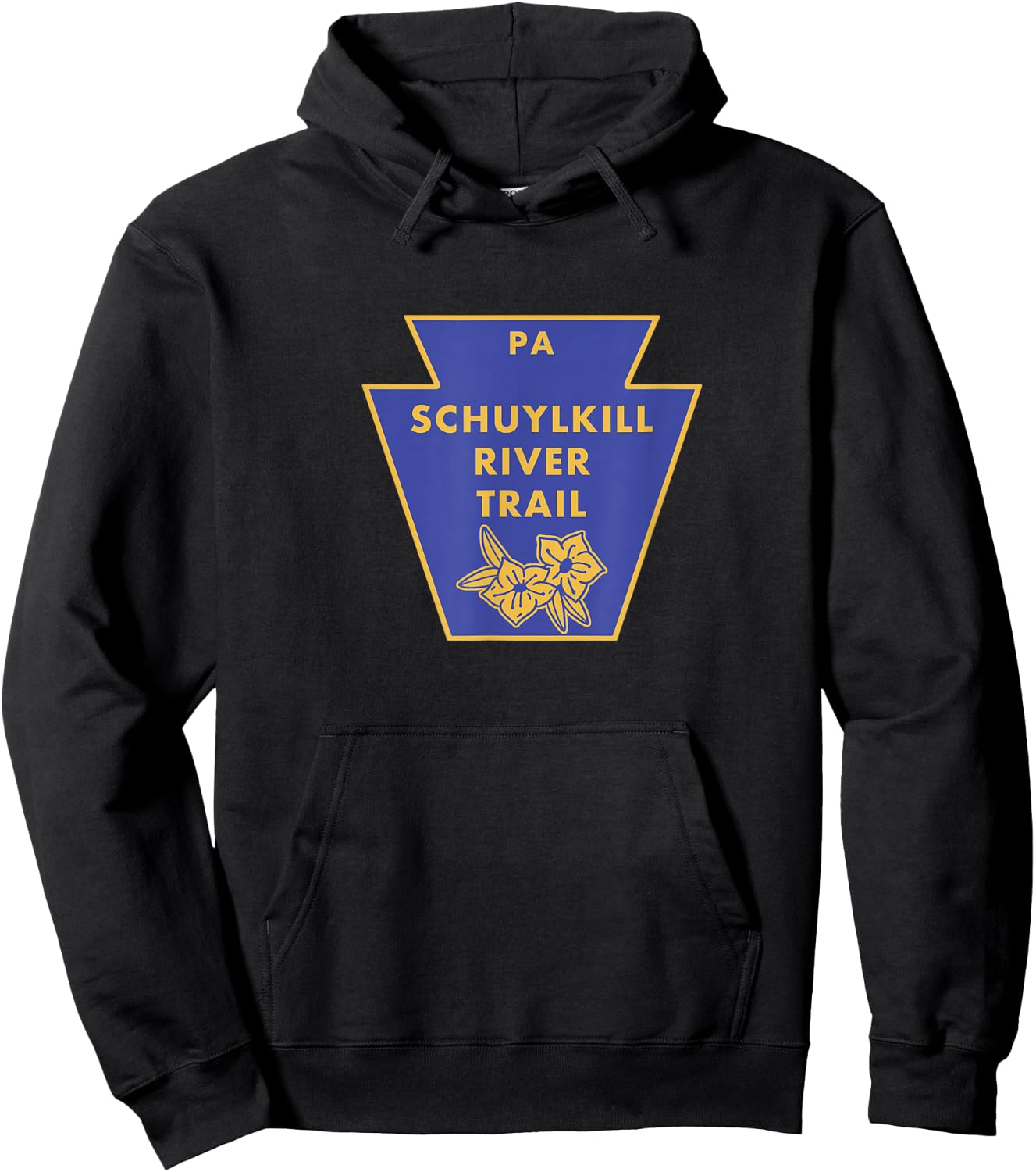 Schuylkill River Trail PA Pennsylvania Keystone Hiking Hoodie - Hoodie | Black