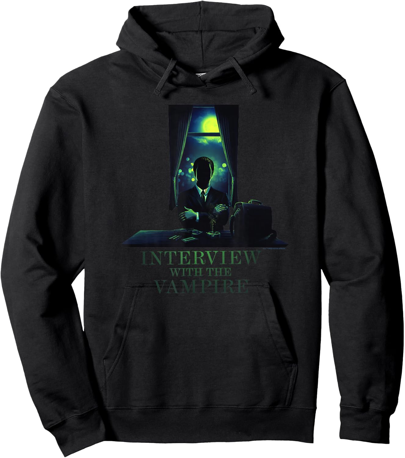 WB100 Interview with The Vampire Louis Midnight Silhouette Hoodie - Hoodie | Black