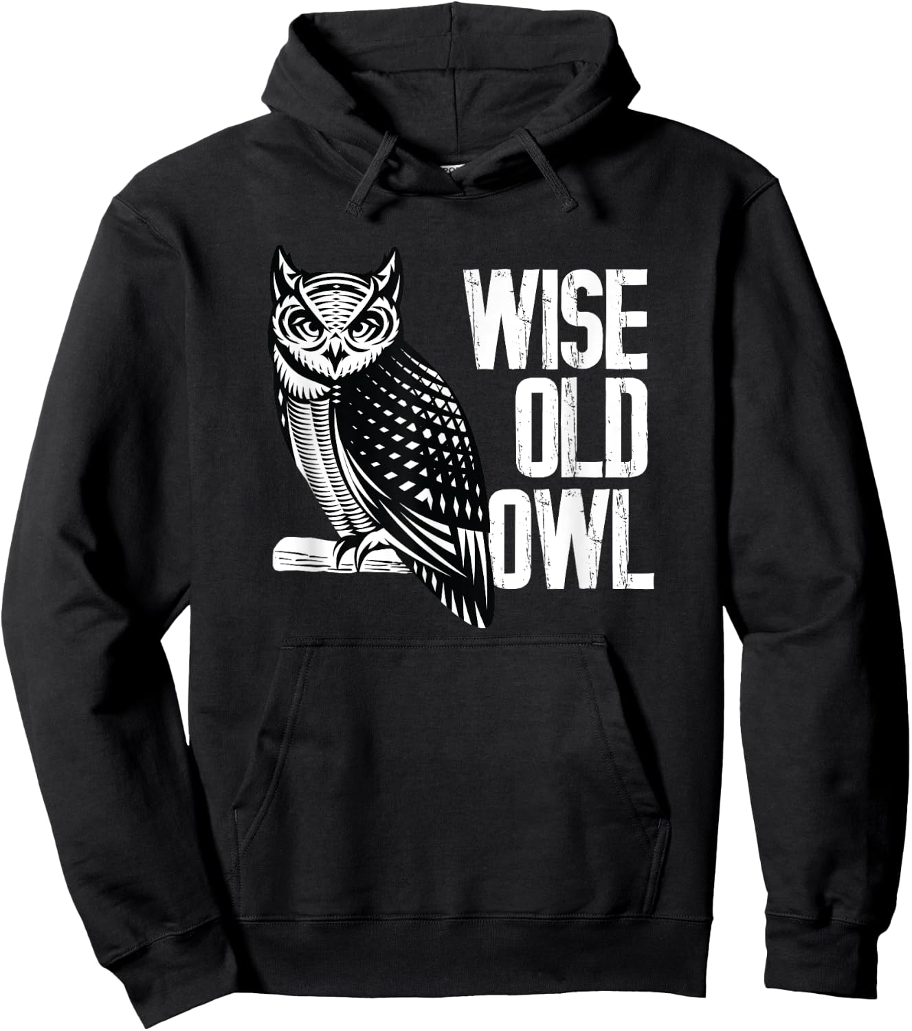 Wise Old Owl - Birds Animal Lover Ornithologist Hoodie - Hoodie | Black