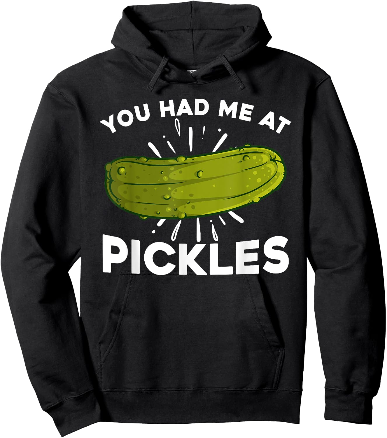 Cool Pickle Art Women Kids Pickled Cucumber Lovers Hoodie - Hoodie | Black