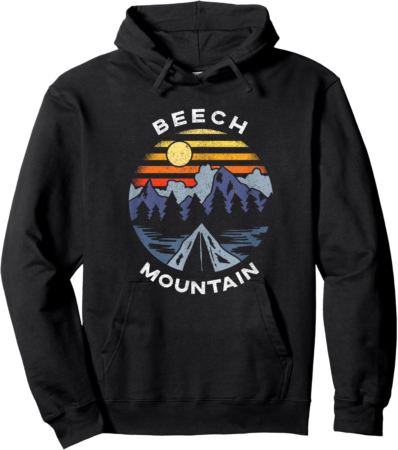 Beech Mountain North Carolina Mountains Vacation Souvenir Hoodie - Hoodie | Black