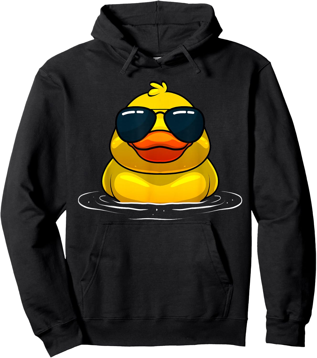 Cool Duck Women Kids Rubber Duck Lovers Sunglasses Hoodie - Hoodie | Black