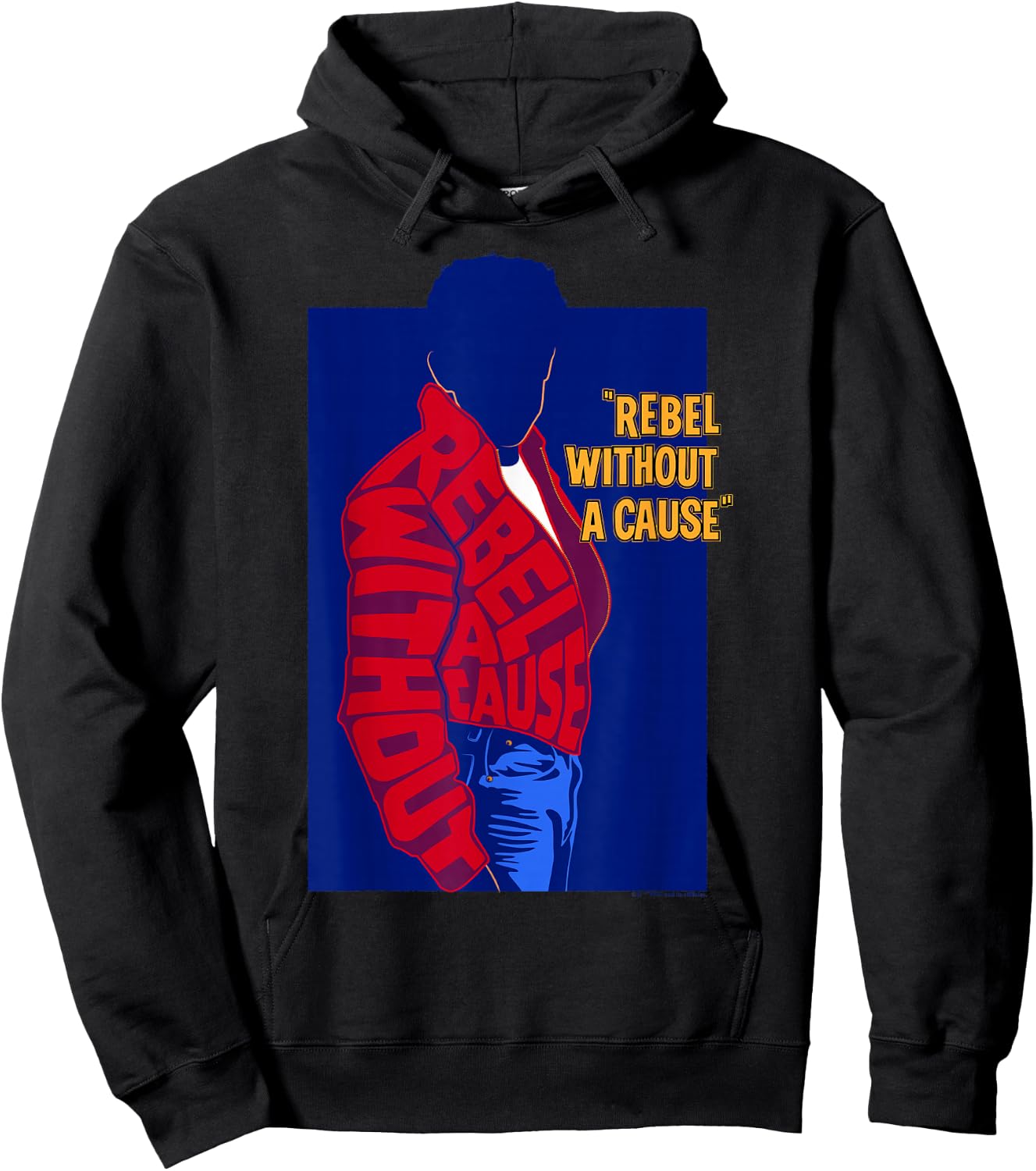 WB100 Rebel Without A Cause James Dean Red Jacket Vintage Hoodie - Hoodie | Black