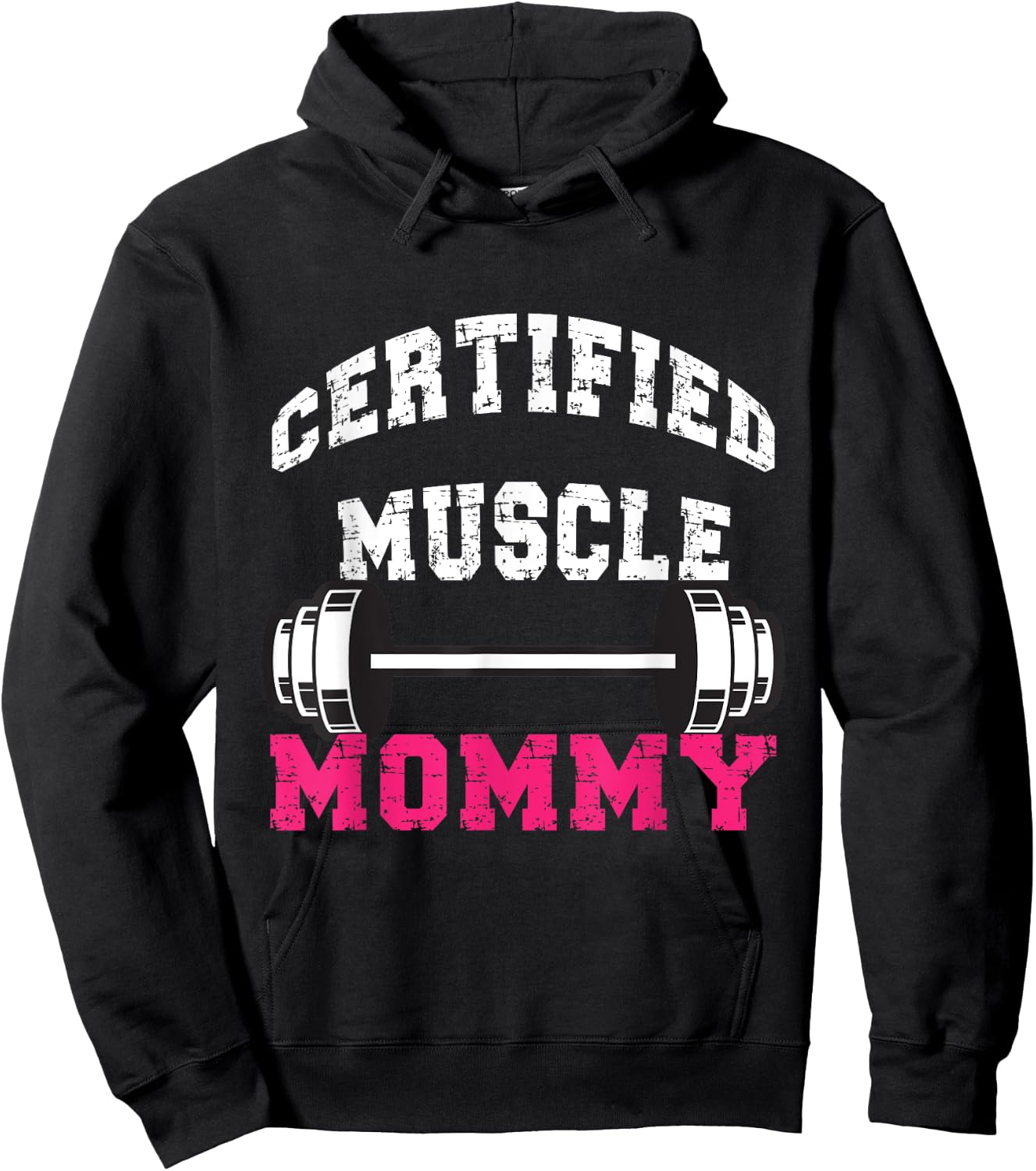 certified Muscle Mommy Pump Cover Hoodie - Hoodie | Black