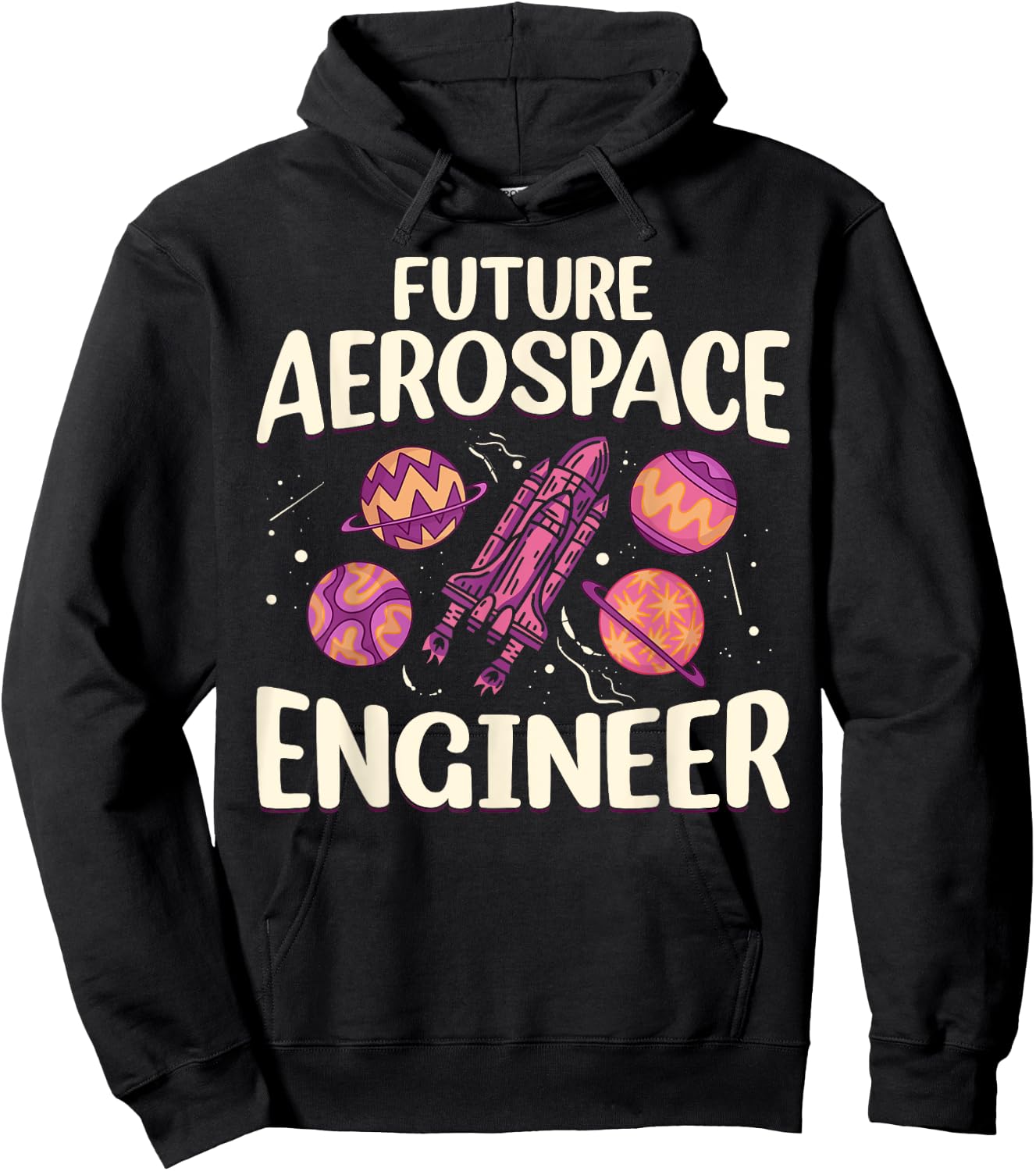 Space Travel Engineer - Future Aerospace Engineer Hoodie - Hoodie | Black