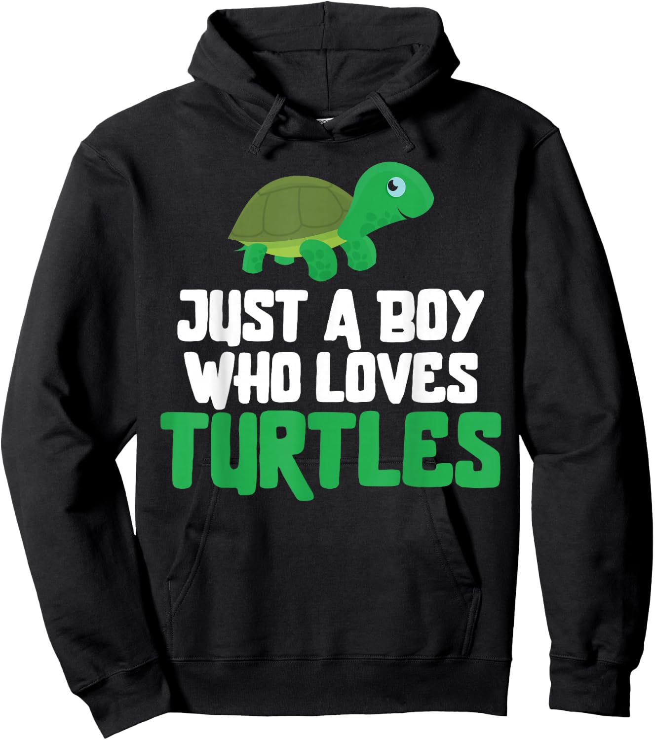 Sea Turtle Tortoise Just A Boy Who Loves Turtles Hoodie - Hoodie | Black