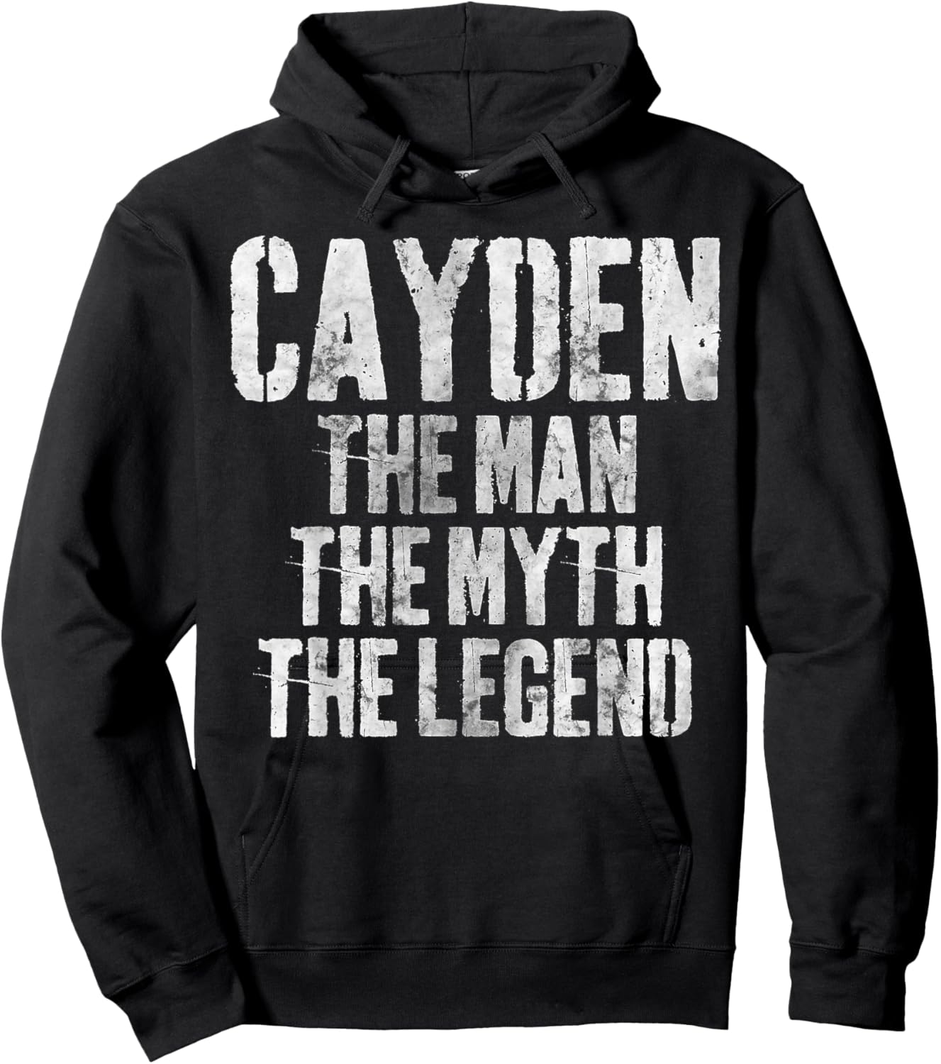 Personalized Shirt Cayden The Man The Myth The Legend Hoodie - Hoodie | Black