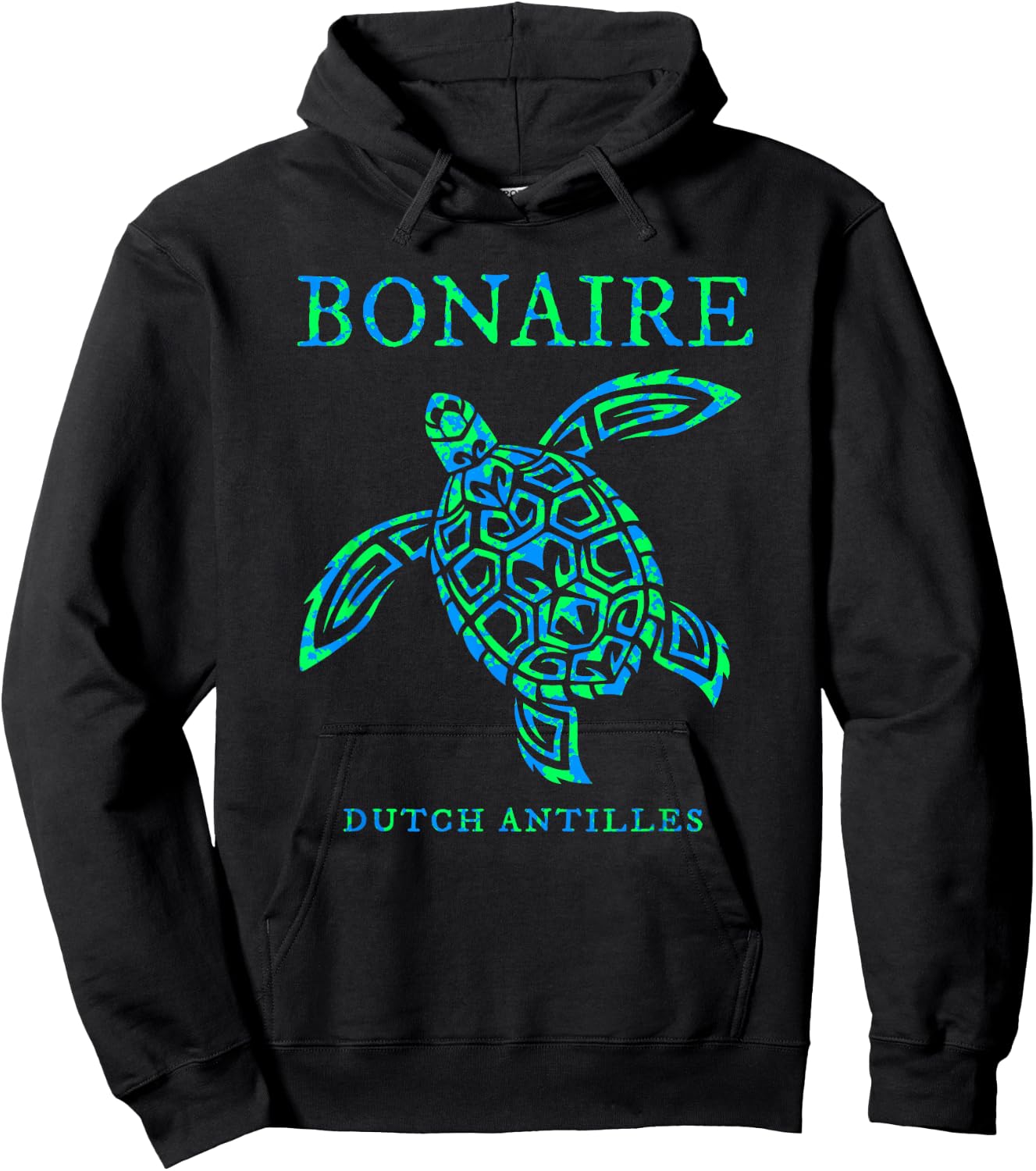 Bonaire Sea Turtle Boys Girls Toddler Hoodie - Hoodie | Black