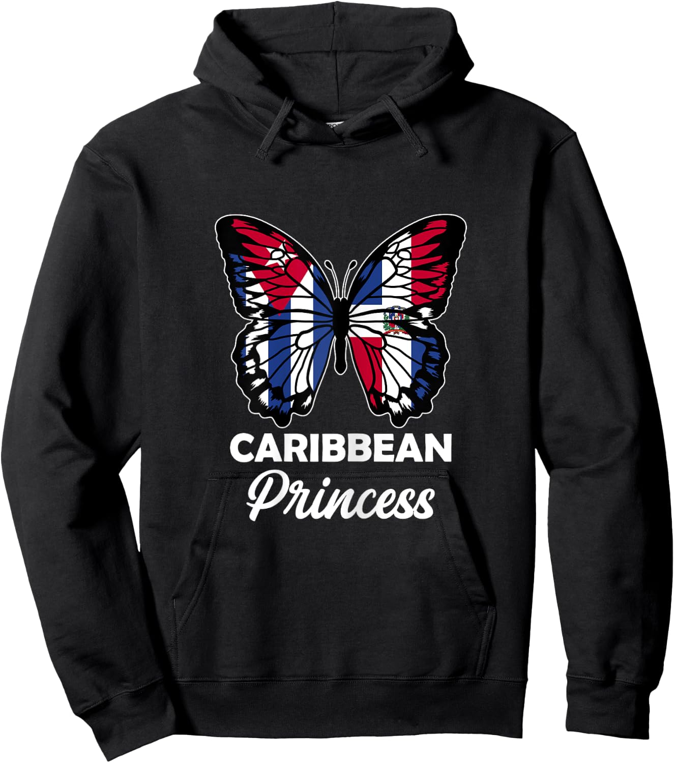 Caribbean Princess Cuba and Dominican Half Cuban Dominicana Hoodie - Hoodie | Black