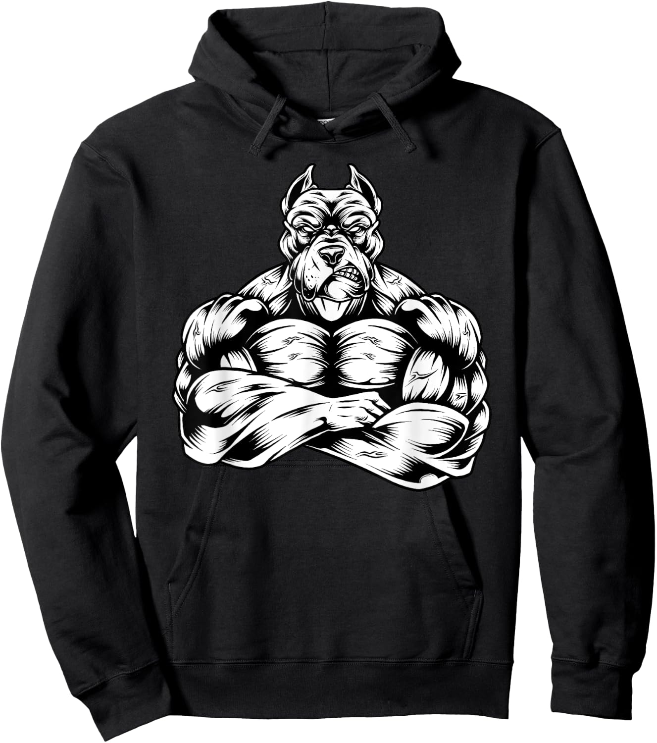 Muscles Pitbull dog lover workout Gym Fitness powerlifter Hoodie - Hoodie | Black