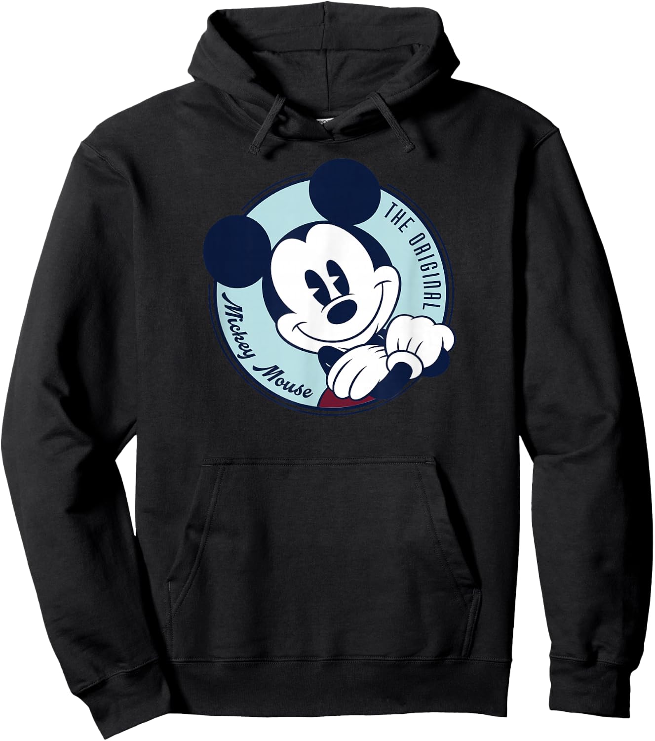 Disney The Original Mickey Mouse Retro Vintage Small Hoodie - Hoodie | Black