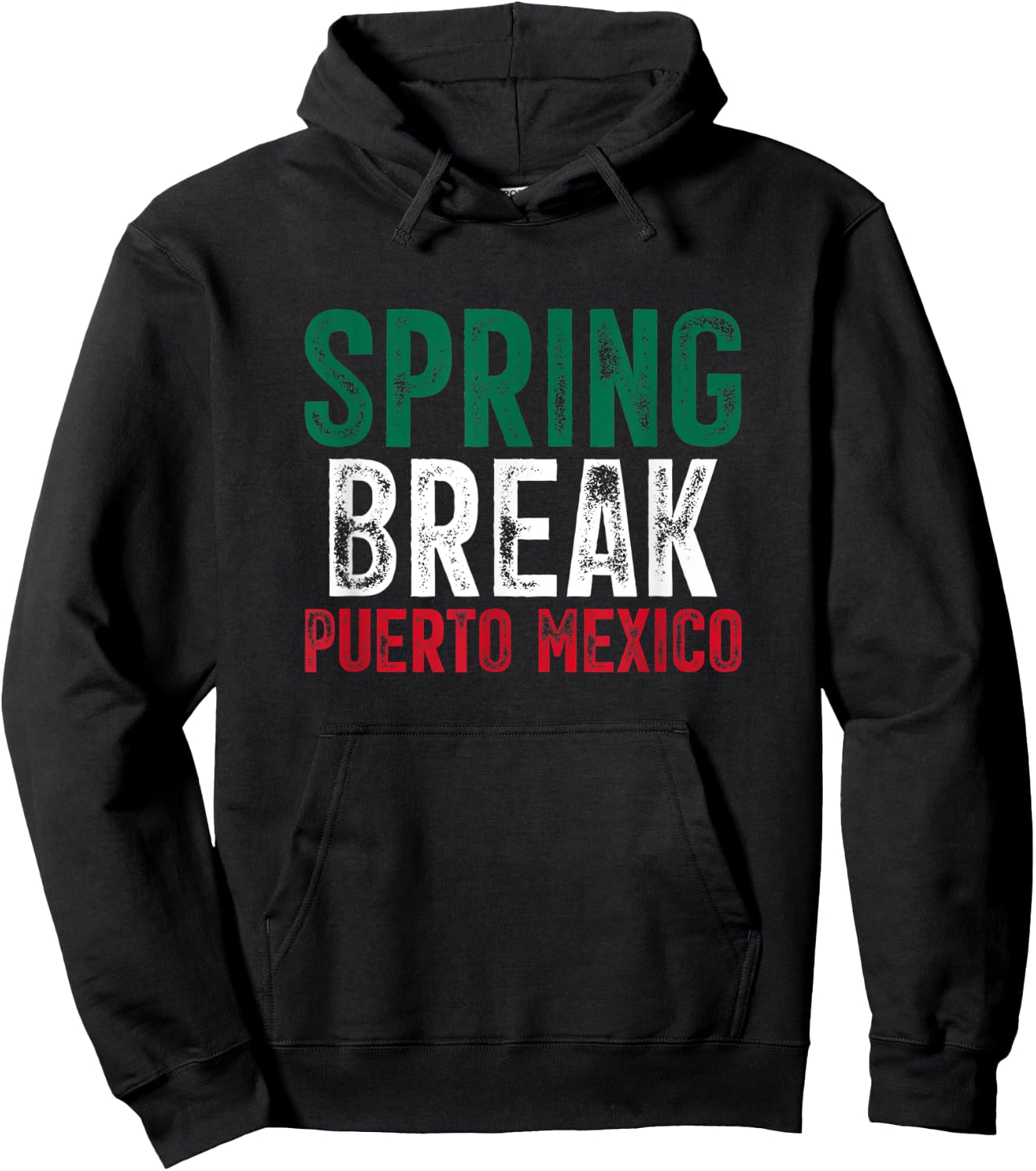 Spring Break Puerto Mexico Mexican Beach Summer Vacation Hoodie - Hoodie | Black