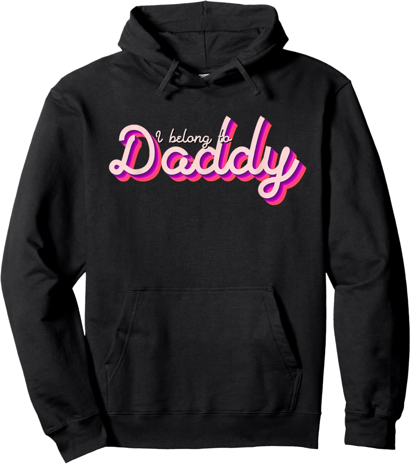 I Belong To Daddy Hoodie - Hoodie | Black