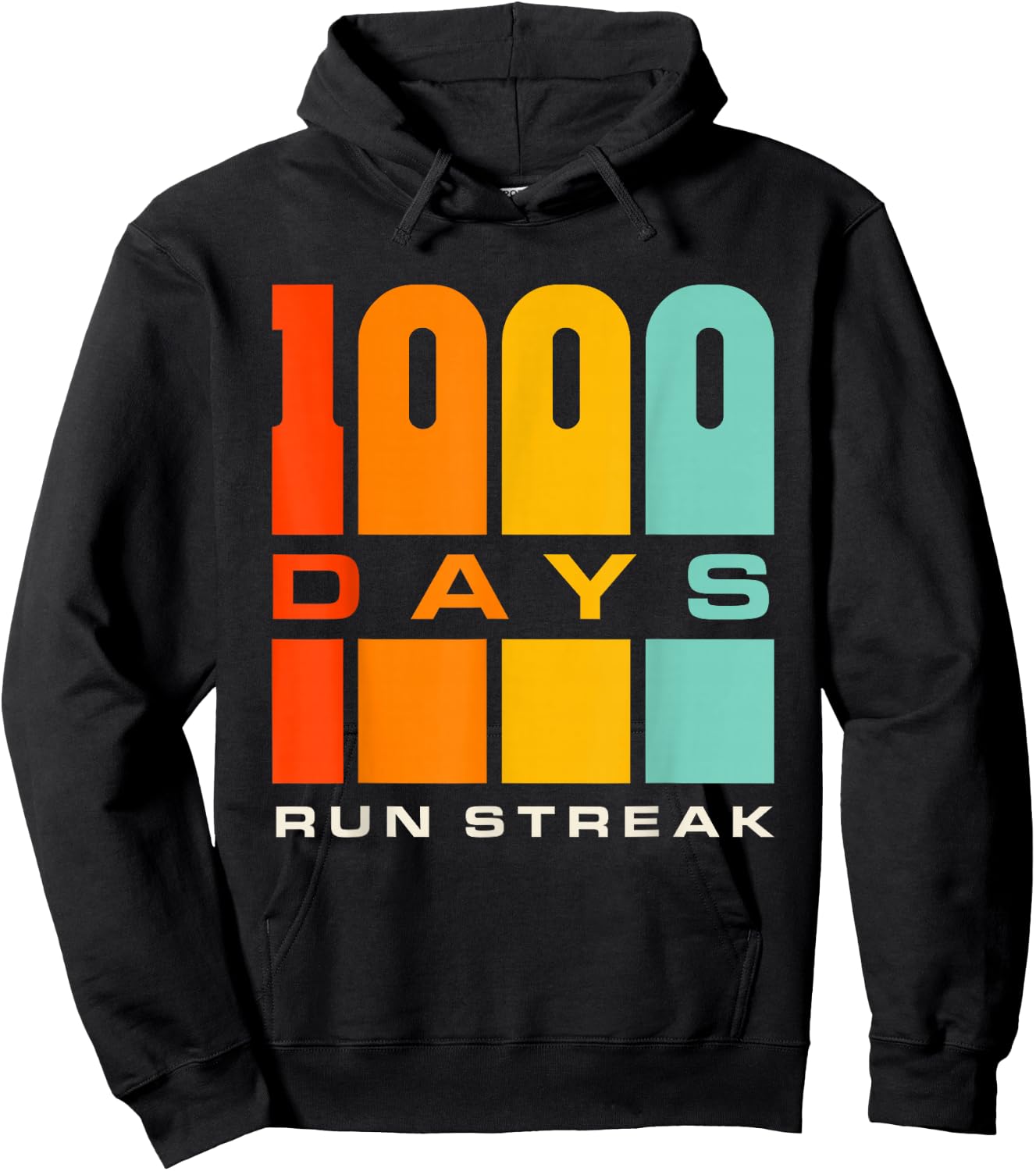 Run Streak Run Streaker 1,000 Days of Running Comma Day Hoodie - Hoodie | Black