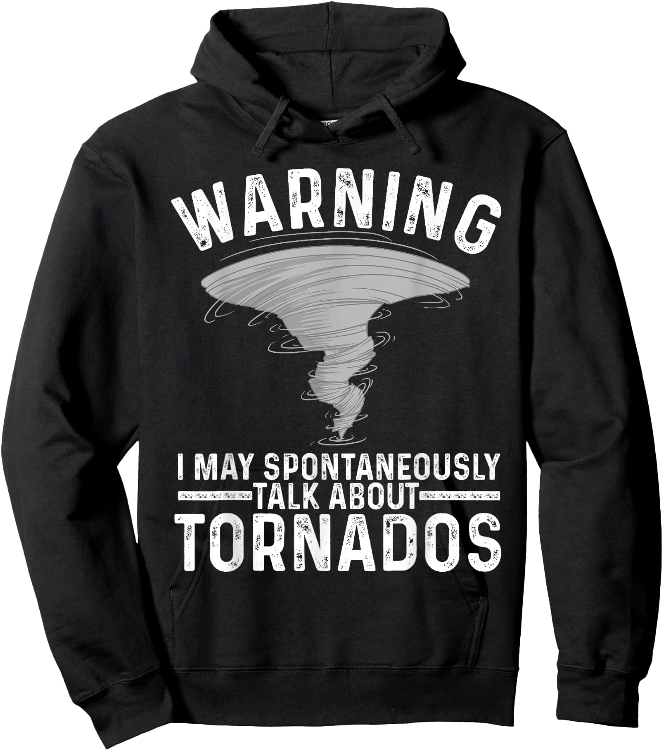 Funny Tornado Designs Women Meteorology Storm Lovers Hoodie - Hoodie | Black