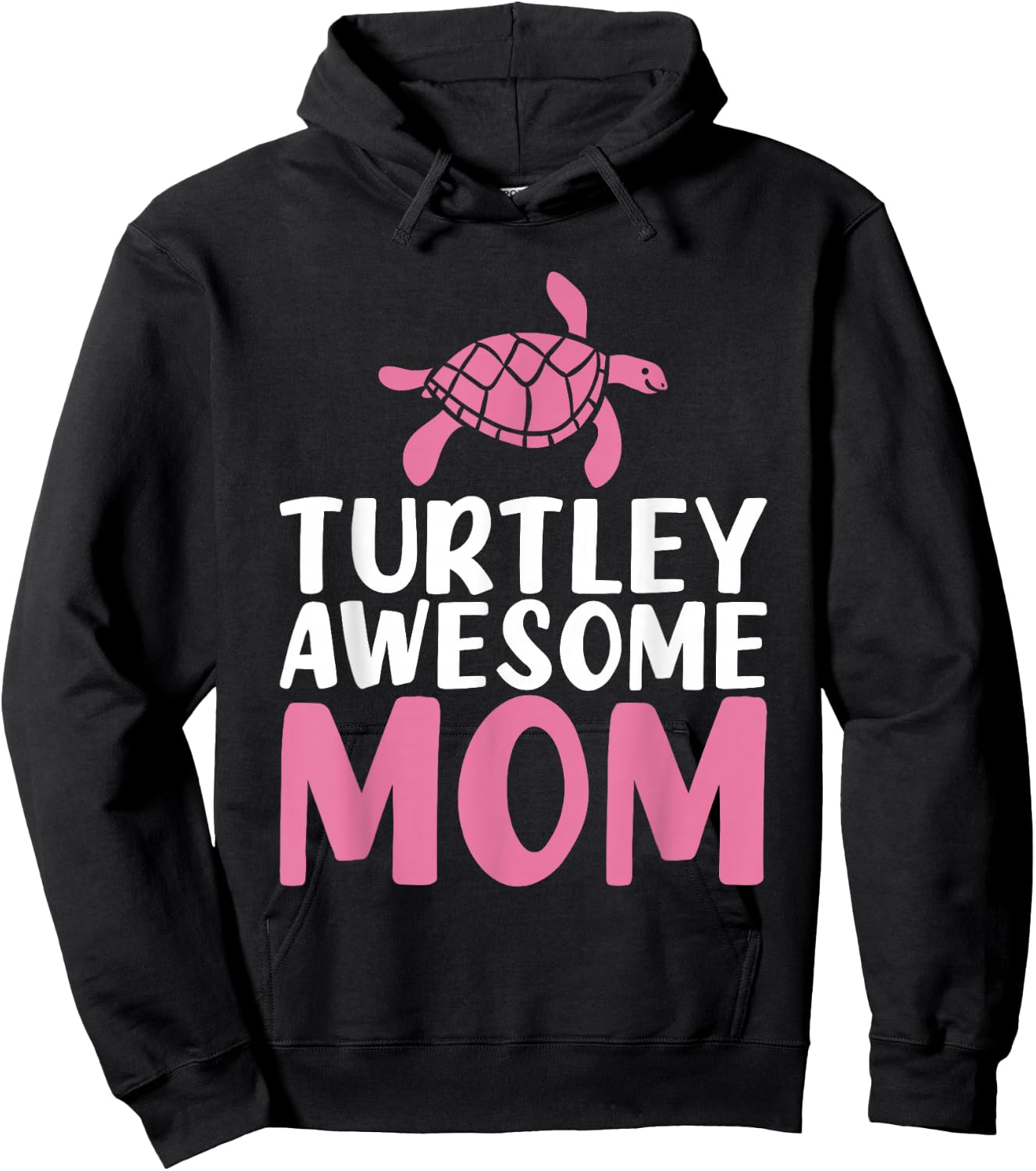 Turtley awesome Mom Cute Sea Turtle Lover Hoodie - Hoodie | Black