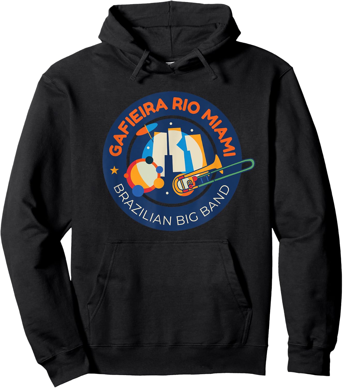 Gafieira Rio Miami Big Band From Miami Florida Hoodie - Hoodie | Black