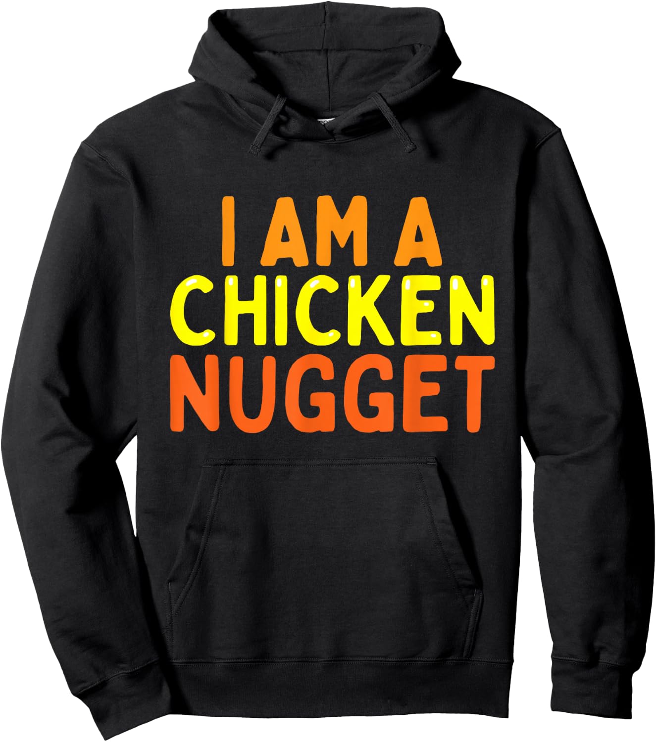 I Am A Chicken Nugget Funny Last Minute Halloween Costume Hoodie - Hoodie | Black