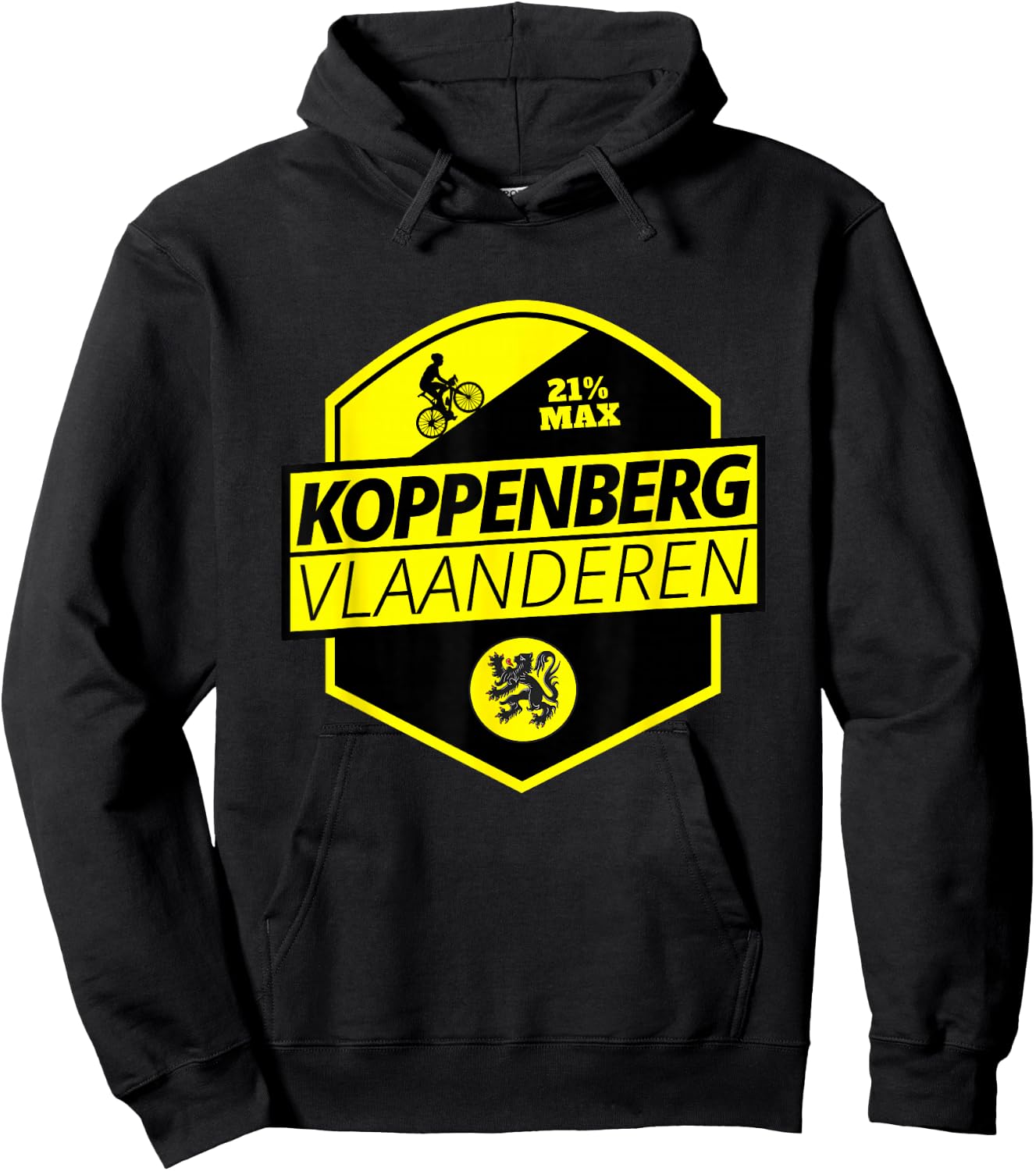 Koppenberg Cycling In Flanders Belgium Cobbled Climb Cyclist Hoodie - Hoodie | Black