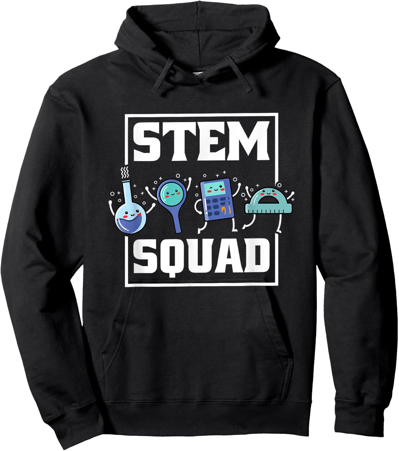 Stem Squad, Science Technology Engineering Math Team Hoodie - Hoodie | Black
