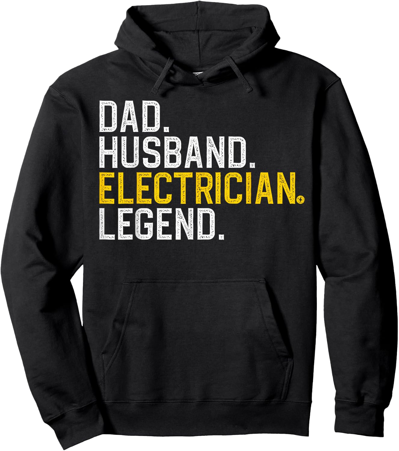 Cool Electrician For Dad Husband Professional Electrician Hoodie - Hoodie | Black