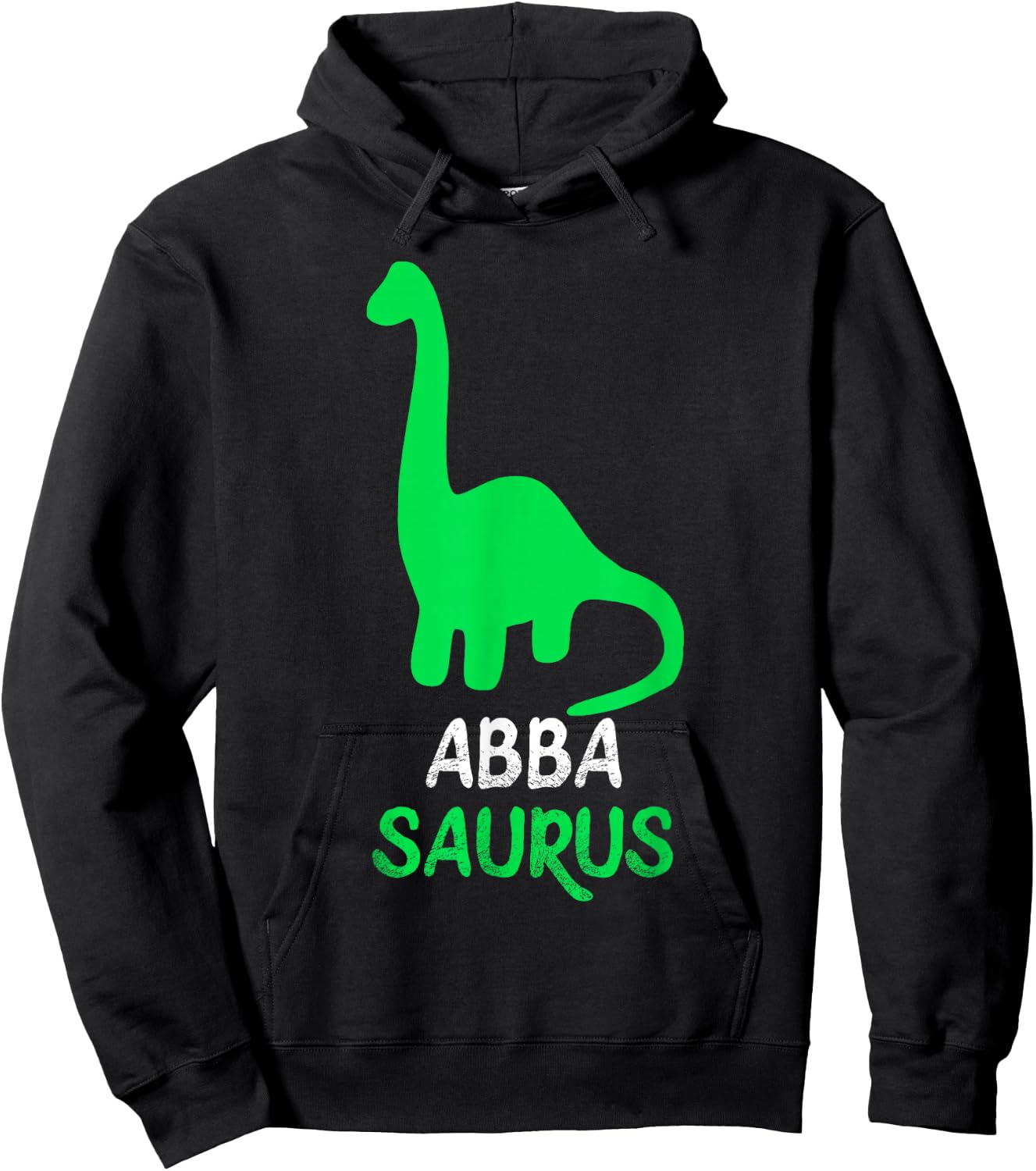 Abba-Saurus Funny Dino Dinosaur AbbaSaurus Hoodie - Hoodie | Black