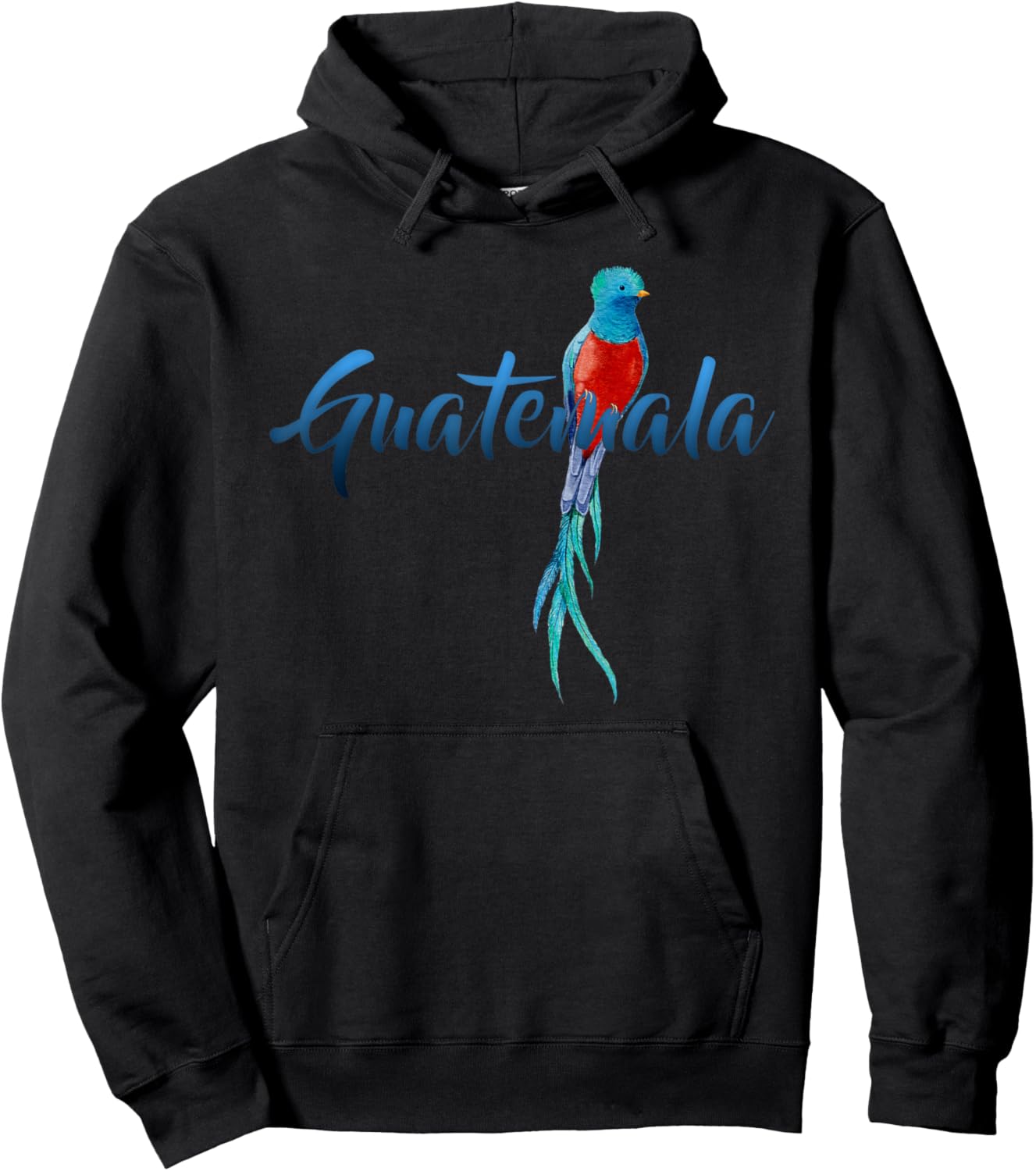 Guatemala Quetzal Parrot Guatemalan Birdwatcher Hoodie - Hoodie | Black