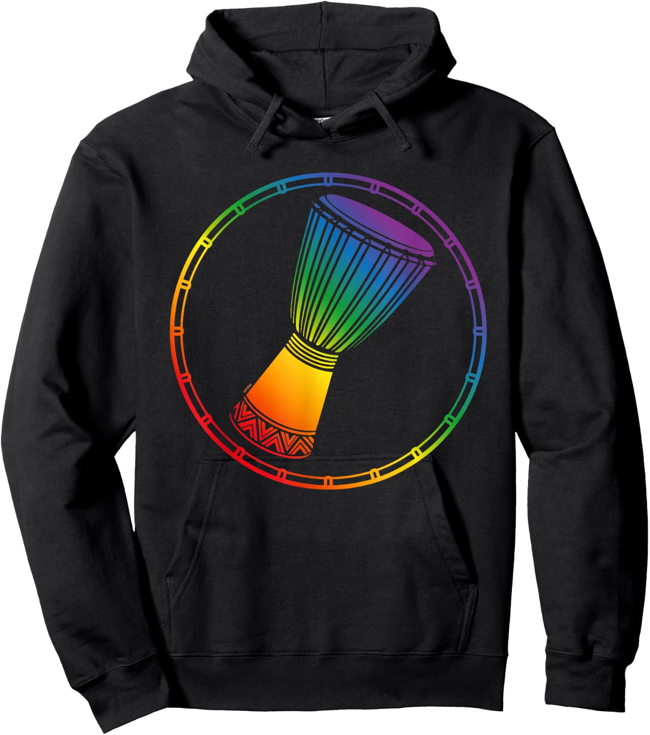 Cool Djembe Drums or African Drums Image for Djembe Drummer Hoodie - Hoodie | Black