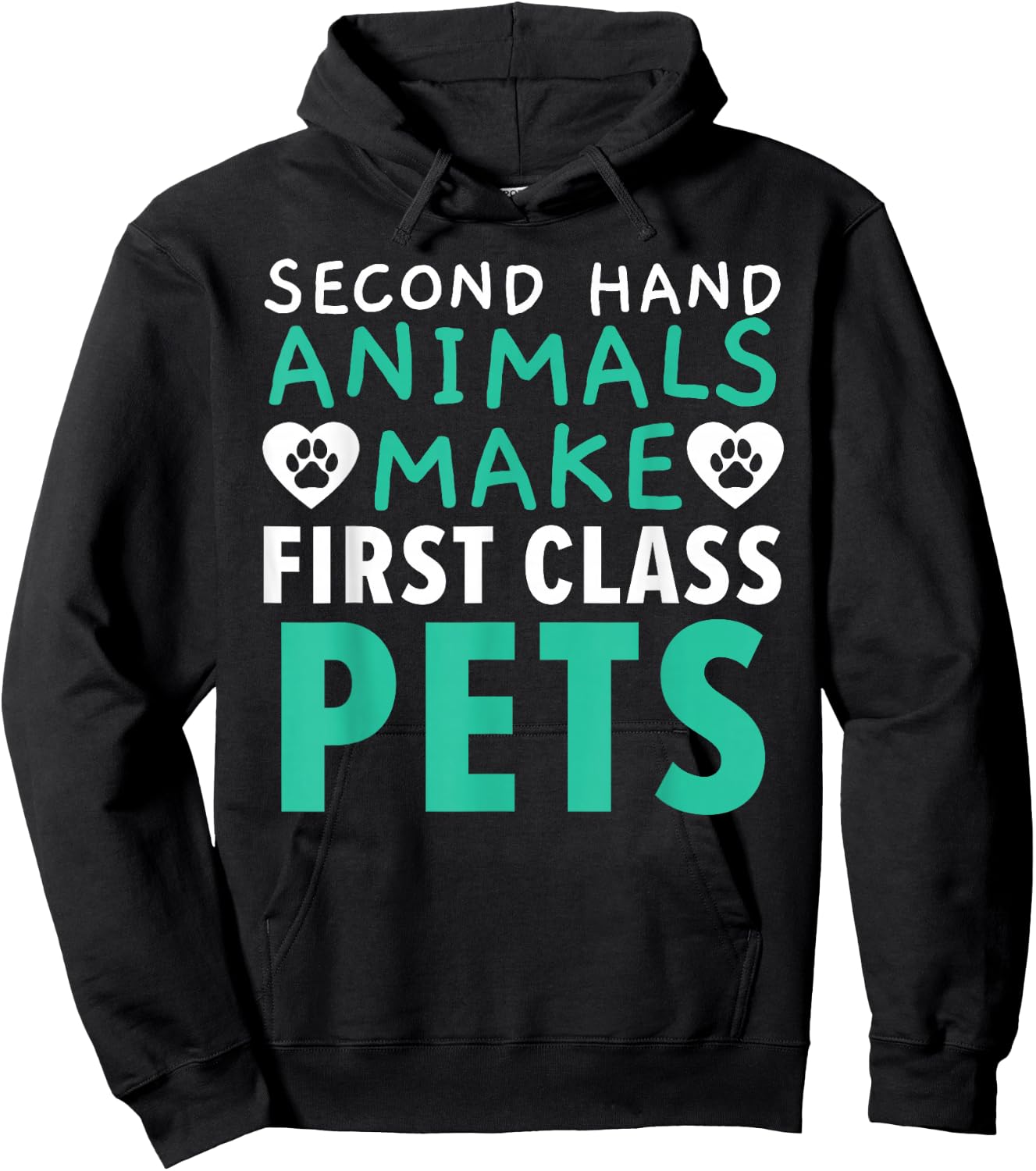 Animal Foster Animal Shelter Pet Adoption Animal Rescue Hoodie - Hoodie | Black